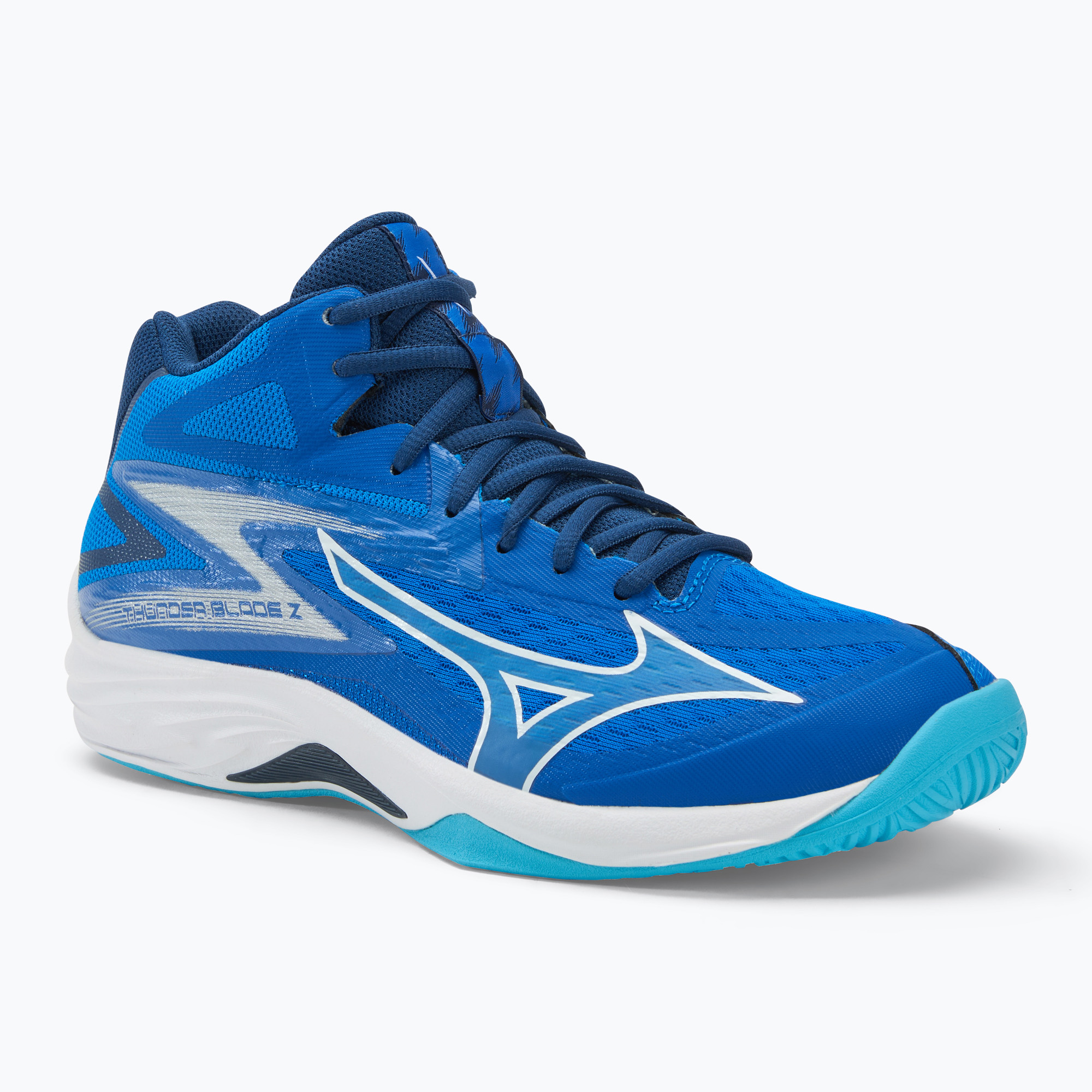 Buty do siatkówki Mizuno Thunder Blade Z Mid mugen blue/white/estate blue | WYSYŁKA W 24H | 30 DNI NA ZWROT