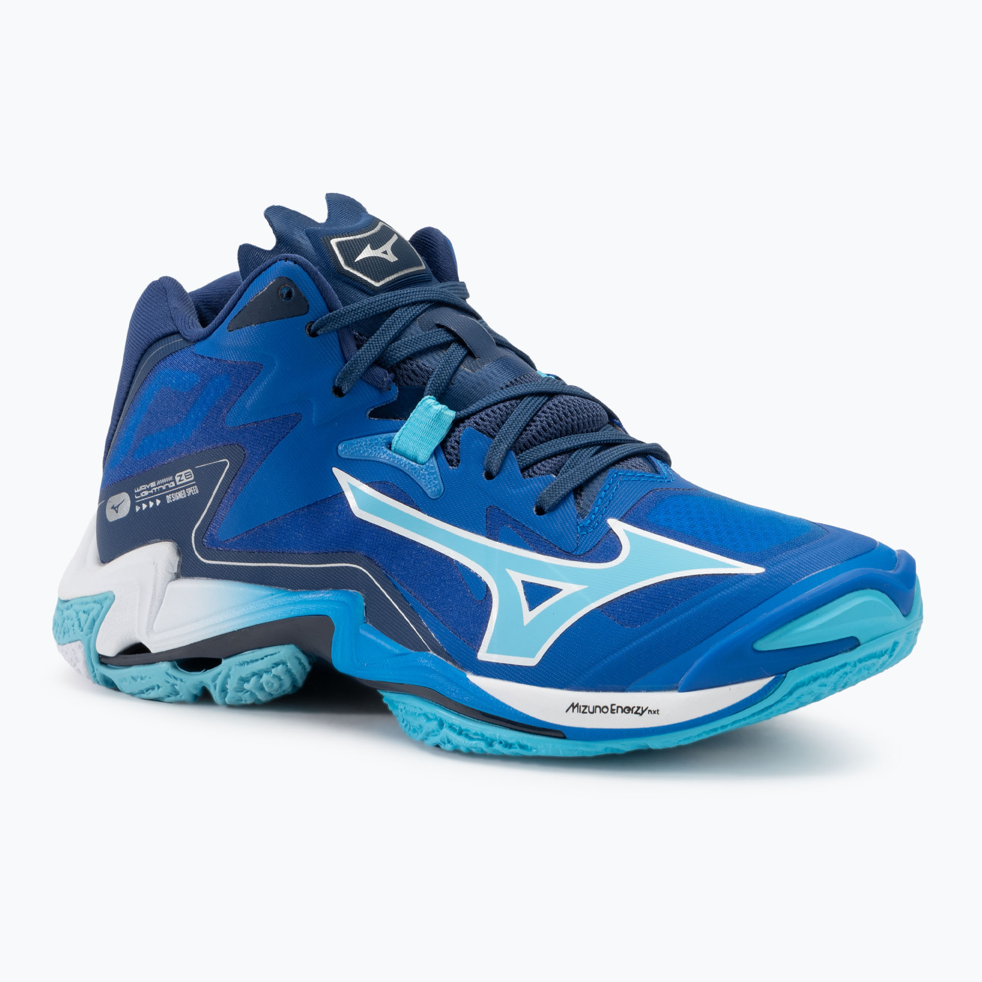 Buty do siatkówki Mizuno Wave Lightning Z8 Mid mugen blue/white/estate blue | WYSYŁKA W 24H | 30 DNI NA ZWROT