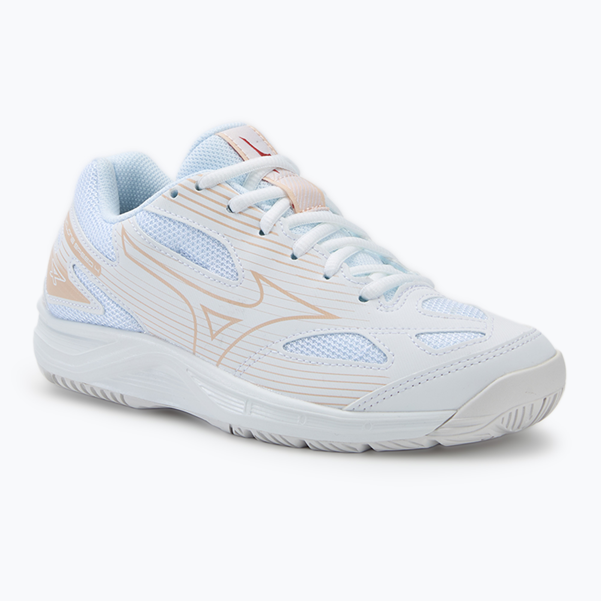 Buty do siatkówki Mizuno Cyclone Speed 4 white/aleutian/cloud pink | WYSYŁKA W 24H | 30 DNI NA ZWROT