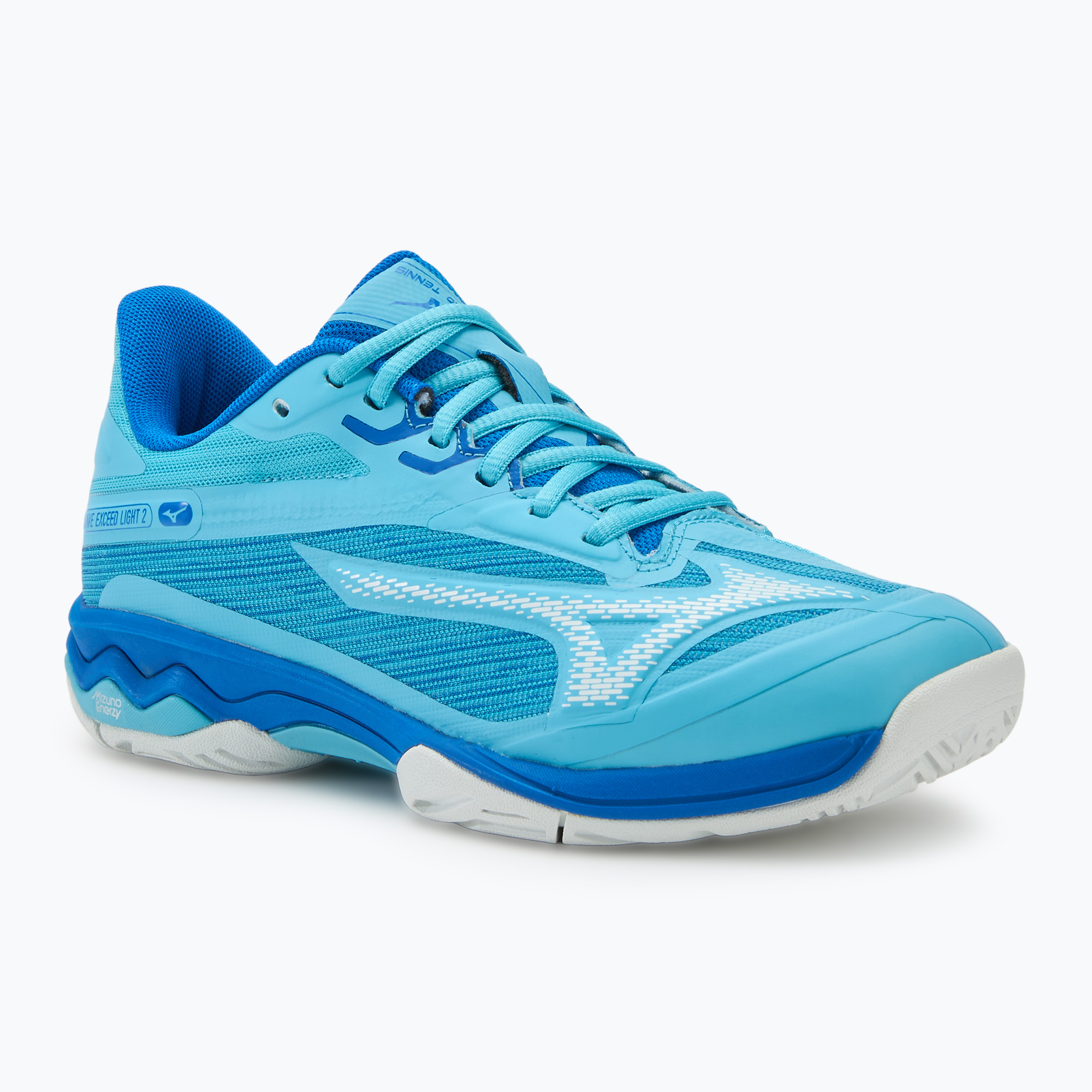 Buty do tenisa damskie Mizuno Wave Exceed Light 2 AC river blue/white/mugen blue | WYSYŁKA W 24H | 30 DNI NA ZWROT