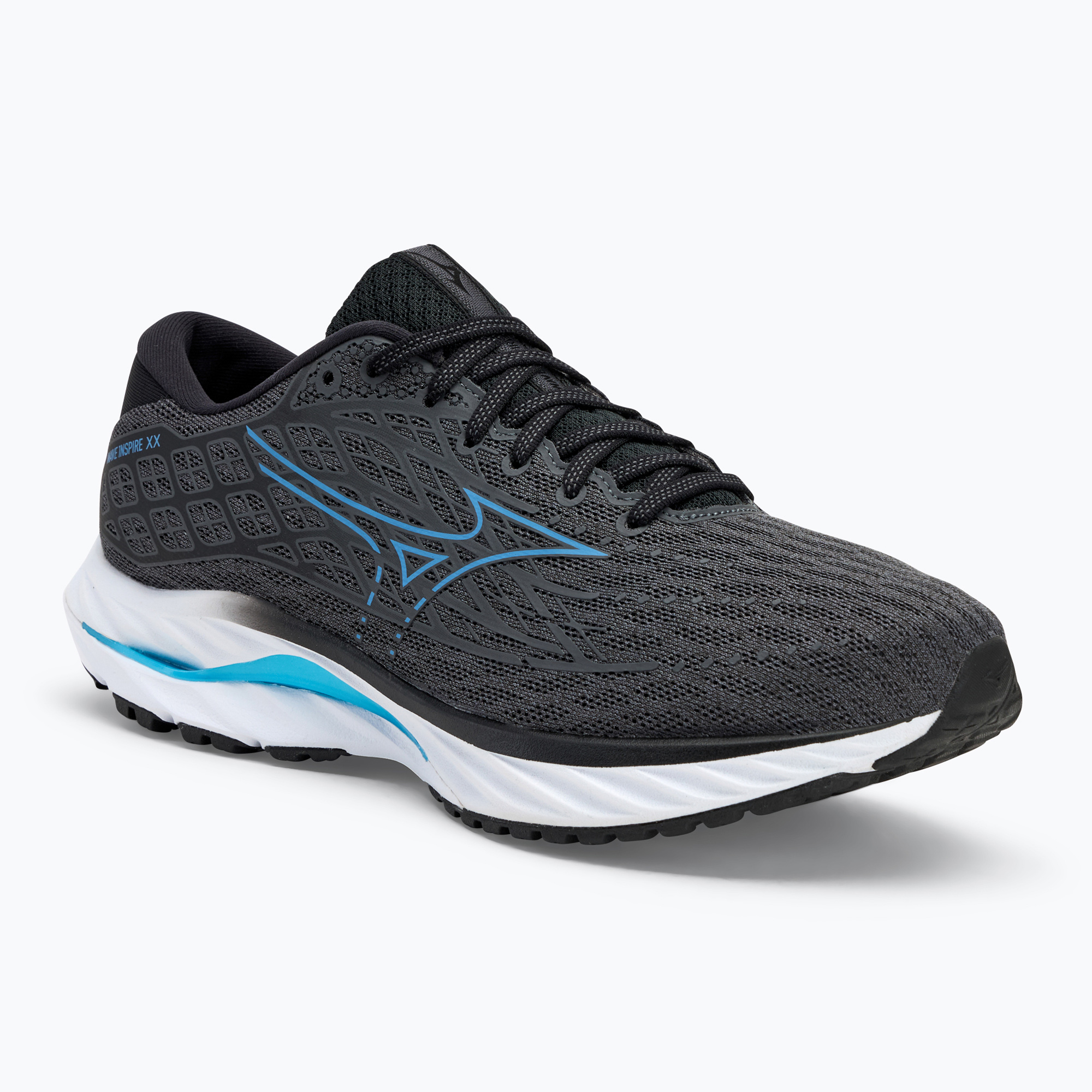 Buty do biegania męskie Mizuno Wave Inspire 20 2E iron gate/parisian blue/black | WYSYŁKA W 24H | 30 DNI NA ZWROT