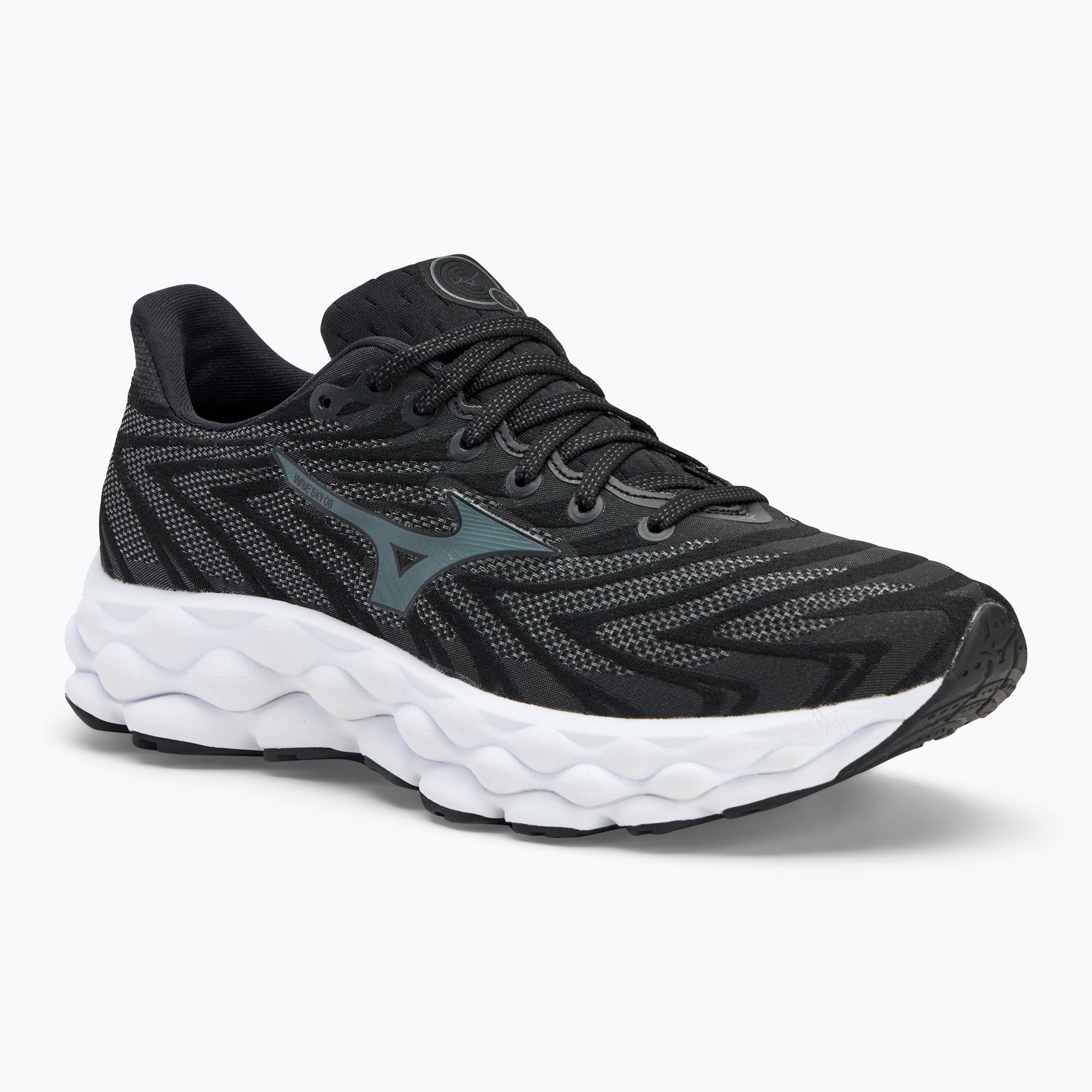 Buty do biegania męskie Mizuno Wave Sky 8 black/metallic gray/white | WYSYŁKA W 24H | 30 DNI NA ZWROT