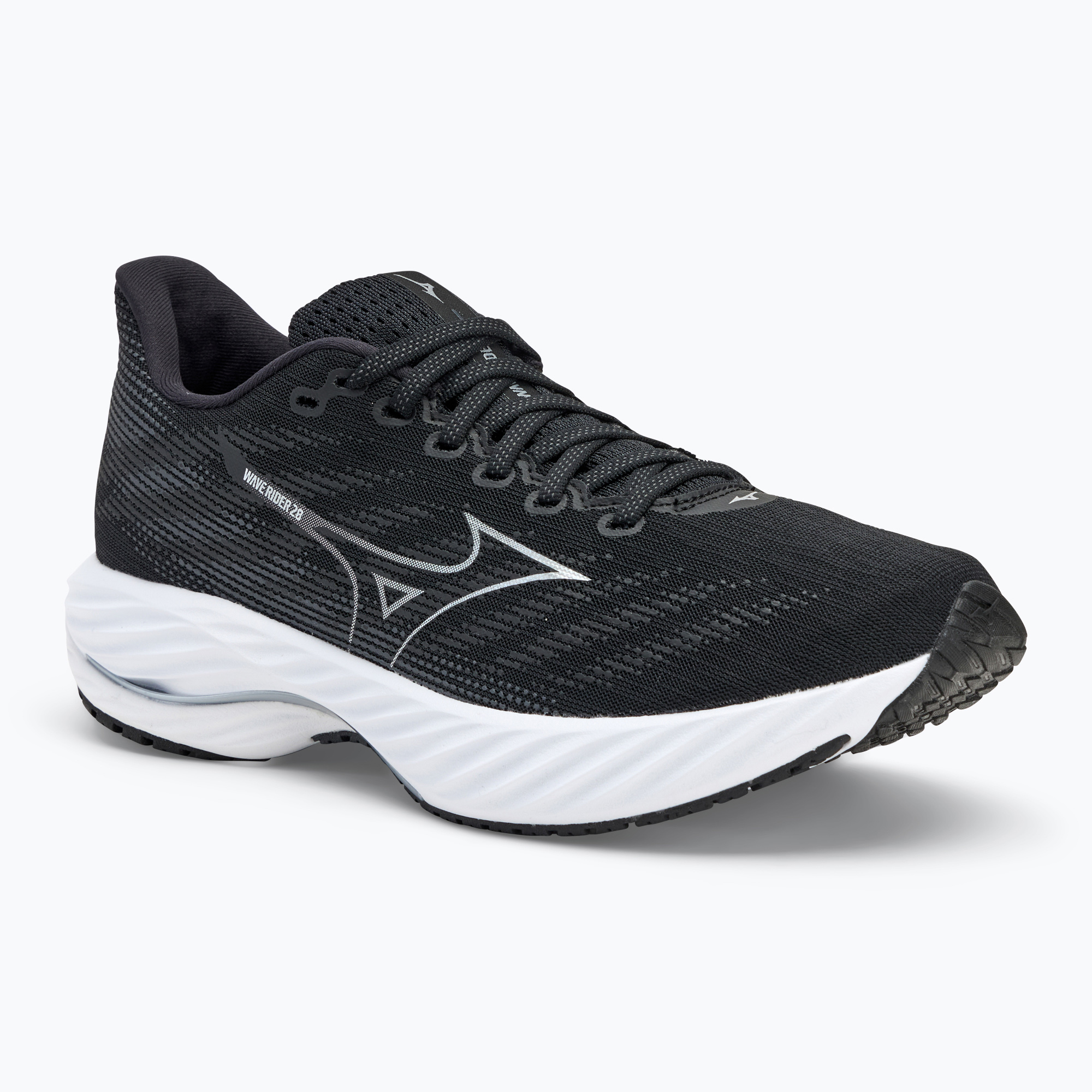 Buty do biegania męskie Mizuno Wave Rider 28 black/silver/ebony | WYSYŁKA W 24H | 30 DNI NA ZWROT