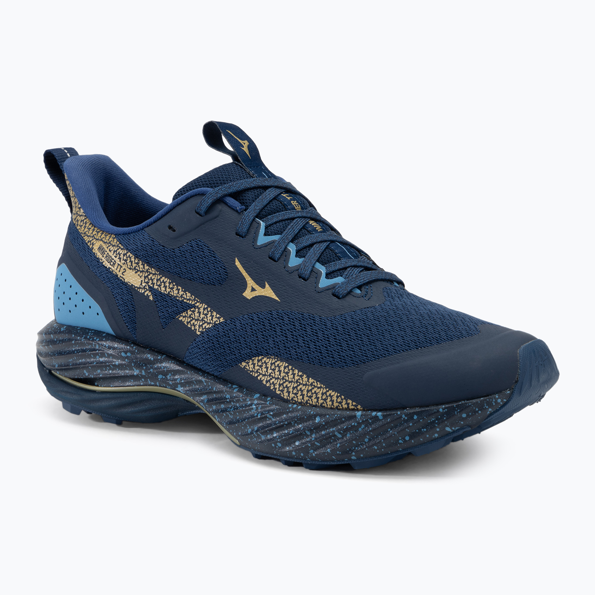 Buty do biegania męskie Mizuno Wave Rider TT 2 estate blue/gloden halo/parisian blue | WYSYŁKA W 24H | 30 DNI NA ZWROT