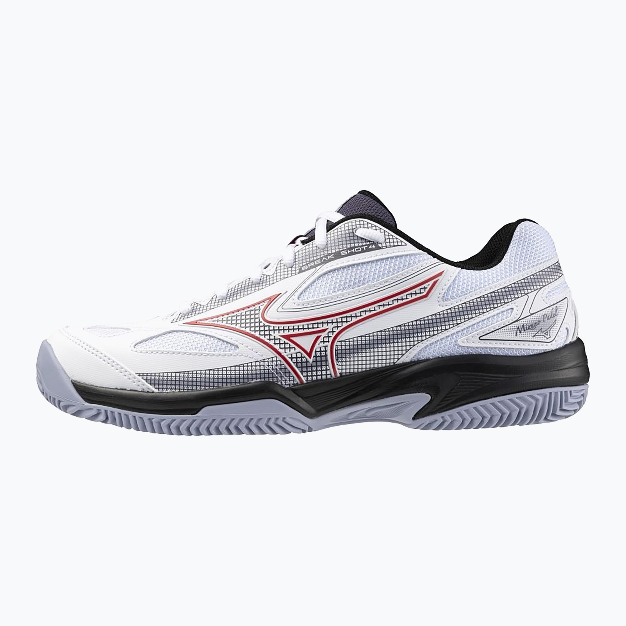 Buty do padla męskie Mizuno Break Shot 4 Padel white/salsa/aleutian 