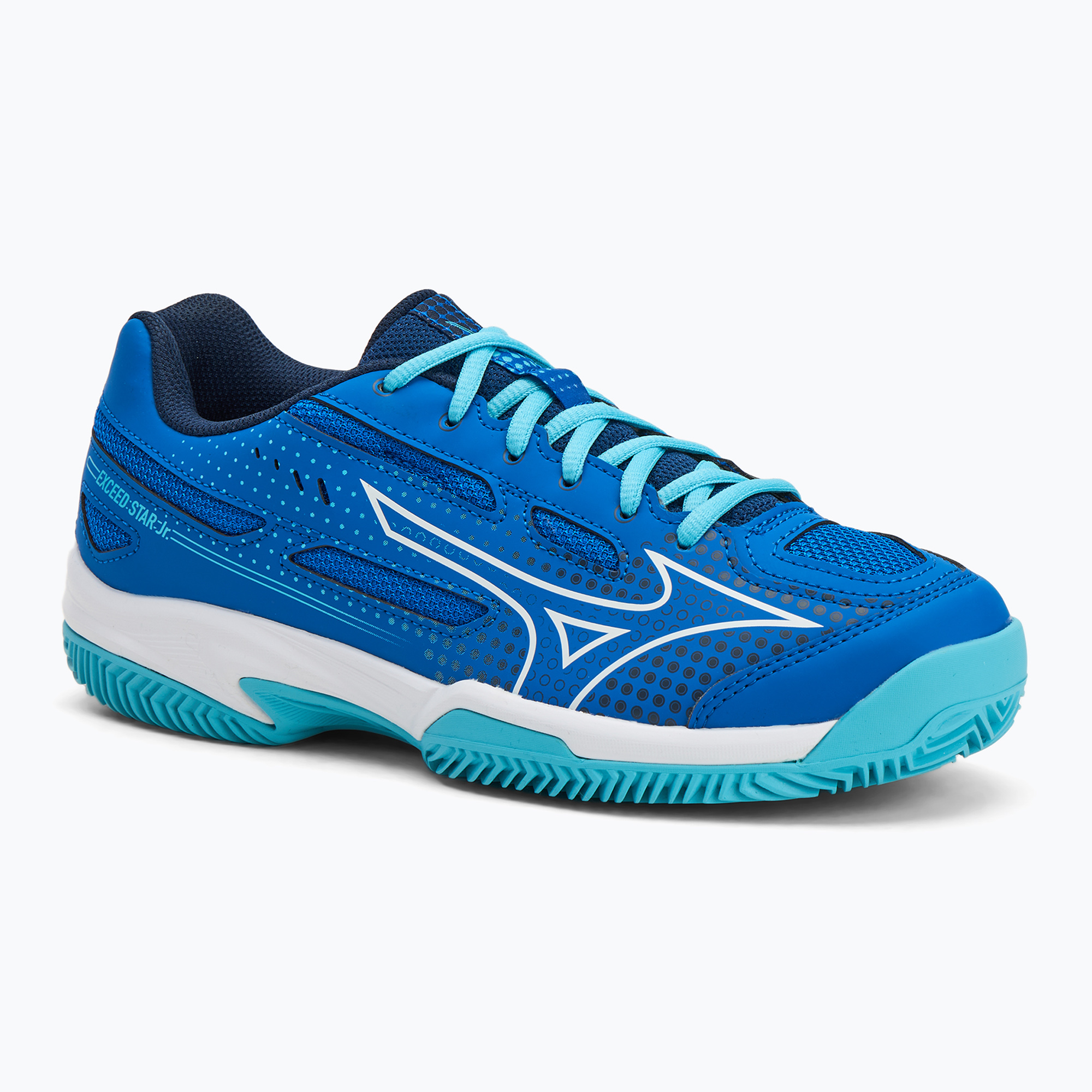 Buty do tenisa dziecięce Mizuno Exceed Star CC mugen blue/ white/ river blue | WYSYŁKA W 24H | 30 DNI NA ZWROT