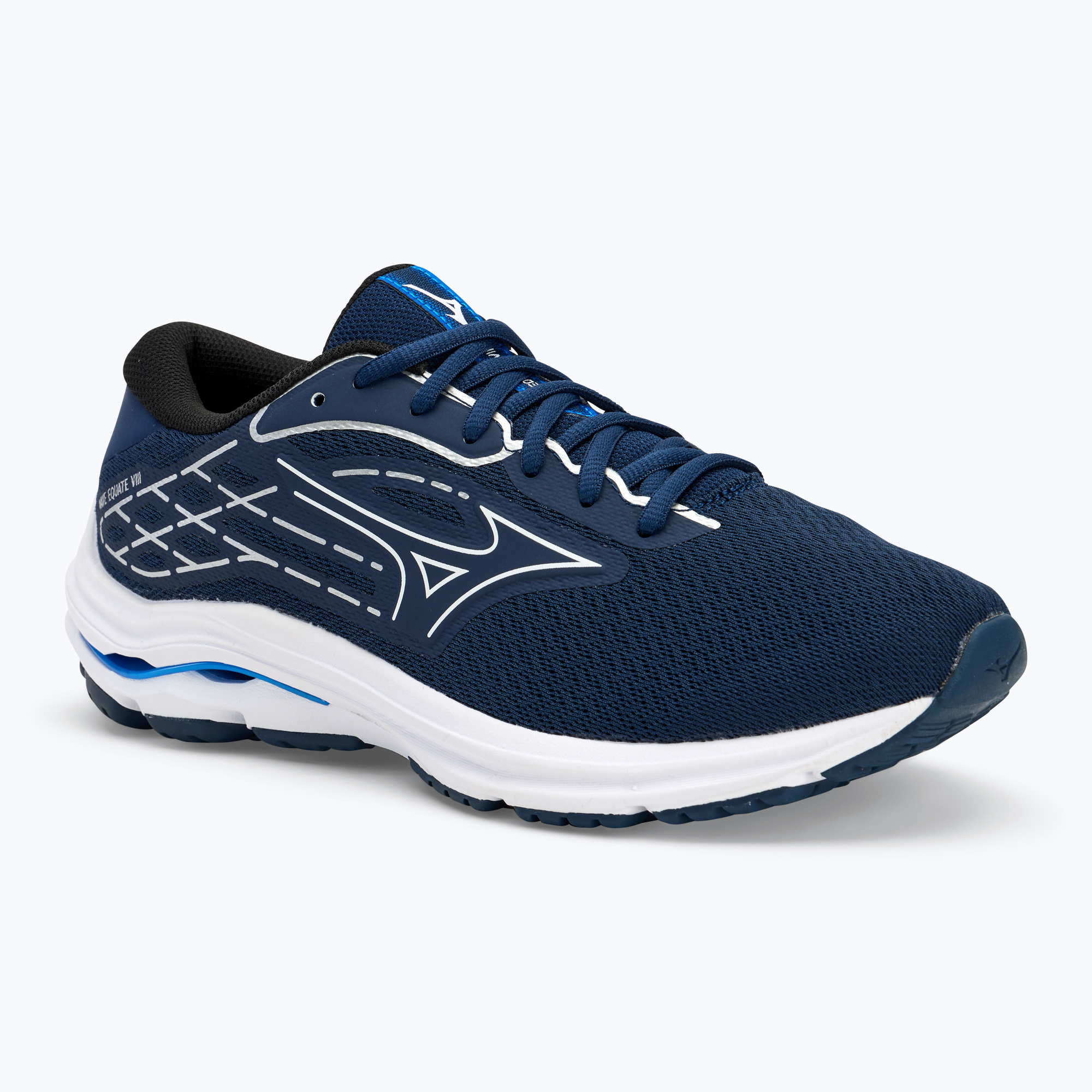 Buty do biegania męskie Mizuno Wave Equate 8 pageant blue/ white/ silver | WYSYŁKA W 24H | 30 DNI NA ZWROT