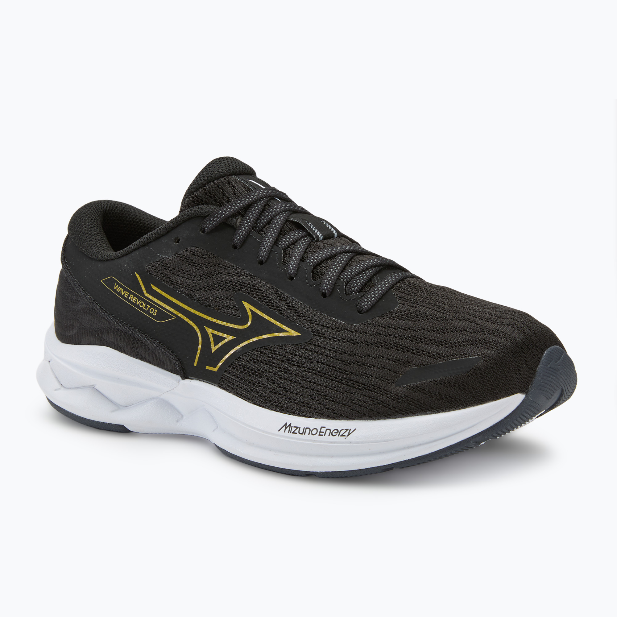 Buty do biegania męskie Mizuno Wave Revolt 3 black/gloden halo/ebony | WYSYŁKA W 24H | 30 DNI NA ZWROT