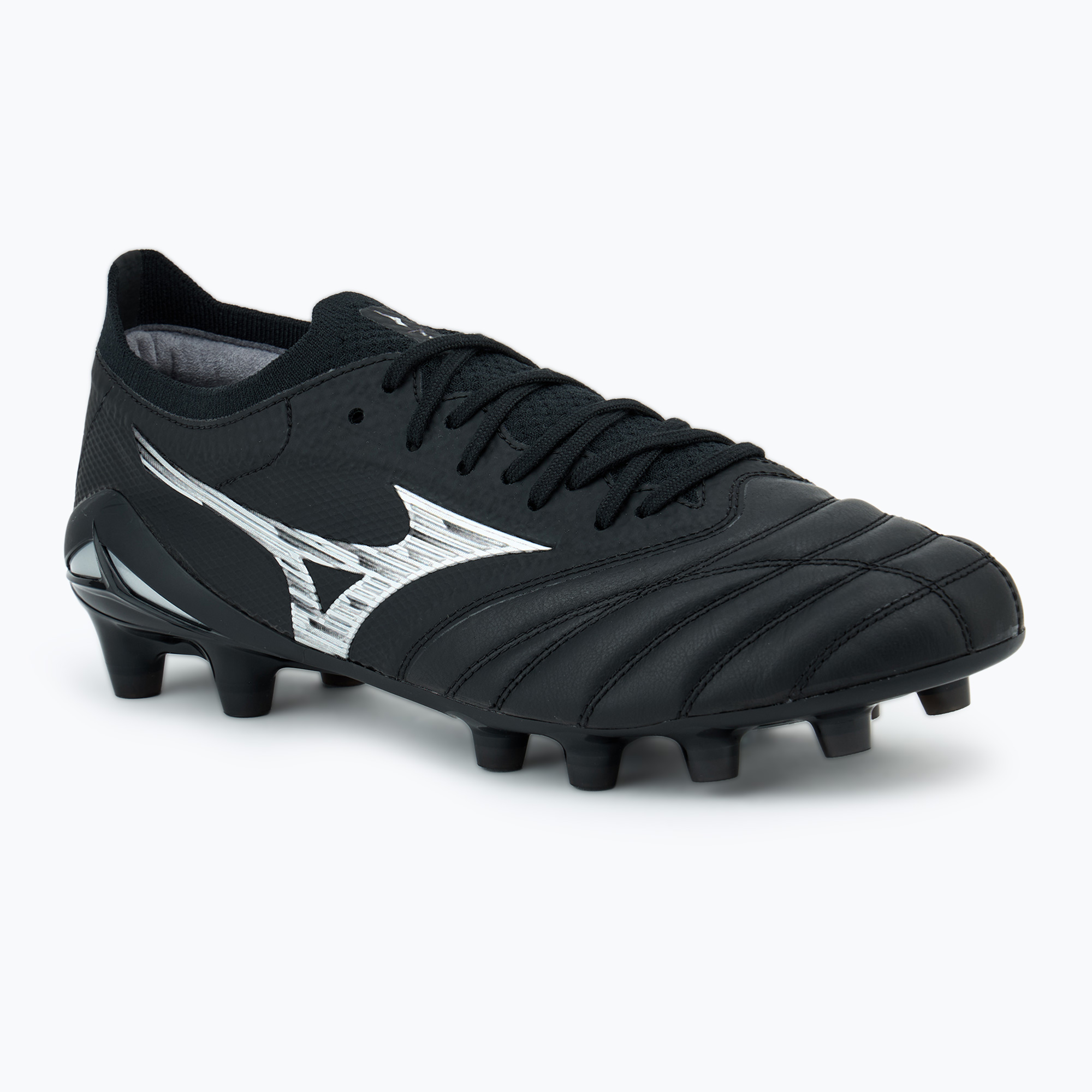 Buty piłkarskie męskie Mizuno Morelia Neo IV β Japan FG black/galaxy silver | WYSYŁKA W 24H | 30 DNI NA ZWROT