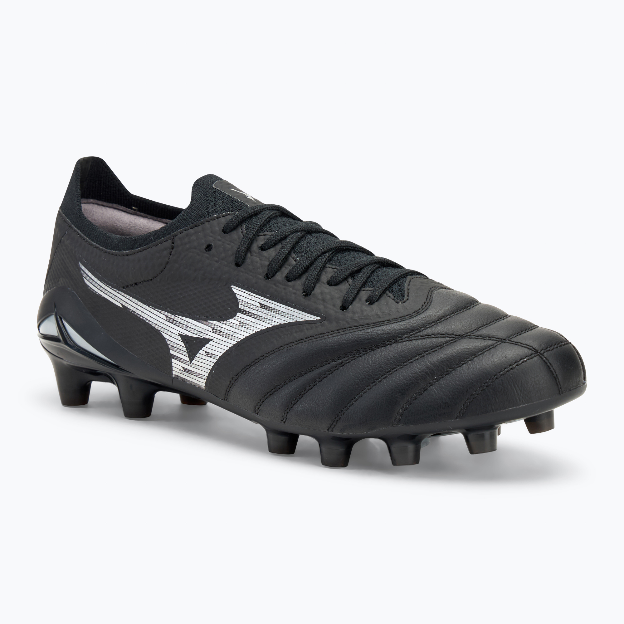 Buty piłkarskie męskie Mizuno Morelia Neo IV β Elite FG black/galaxy silver | WYSYŁKA W 24H | 30 DNI NA ZWROT