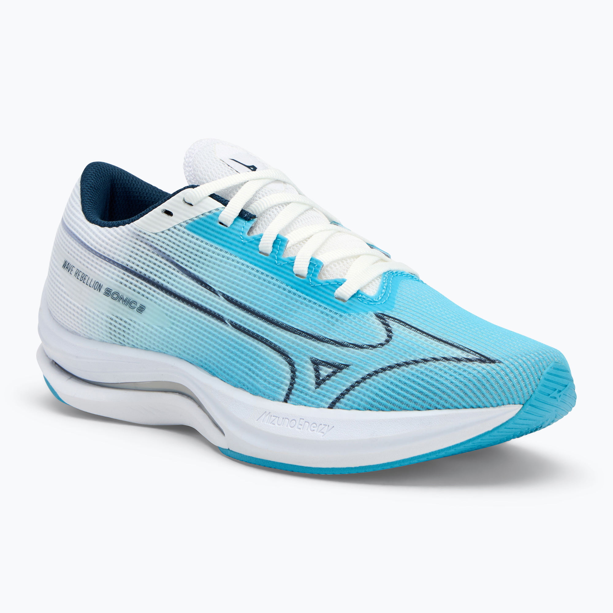 Buty do biegania damskie Mizuno Wave Rebellion Sonic 2 river blue/blue wing teal/white | WYSYŁKA W 24H | 30 DNI NA ZWROT