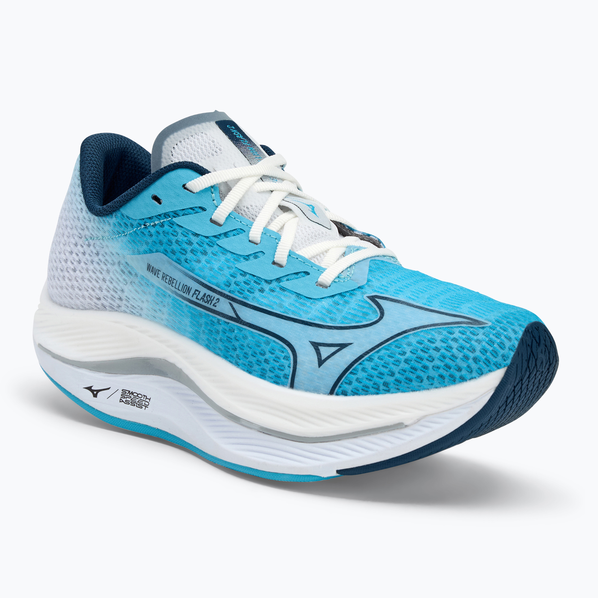 Buty do biegania damskie Mizuno Wave Rebellion Flash 2 river blue/blue wing teal/white | WYSYŁKA W 24H | 30 DNI NA ZWROT