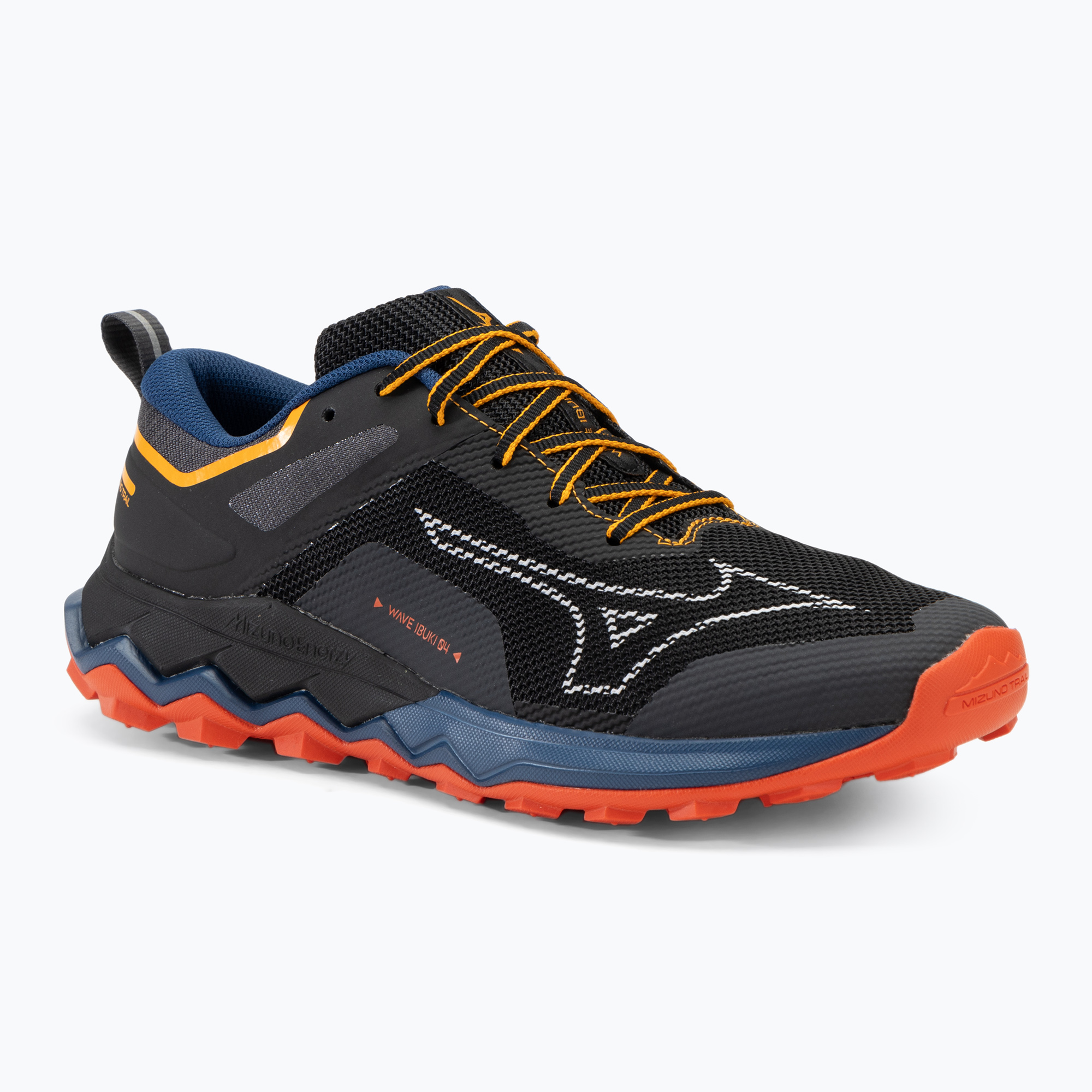 Buty do biegania męskie Mizuno Wave Ibuki 4 ebony/white/spicy orange | WYSYŁKA W 24H | 30 DNI NA ZWROT