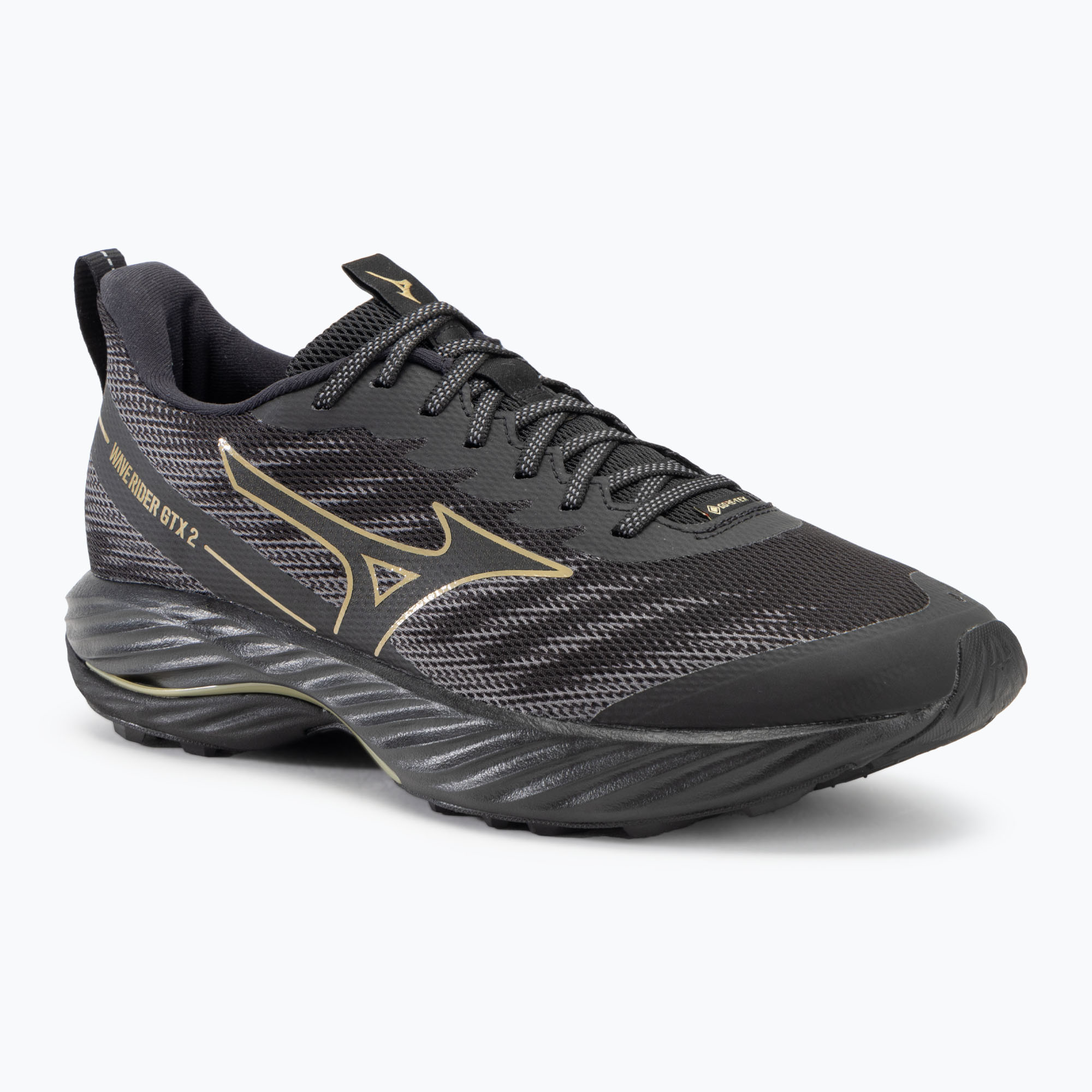 Buty do biegania męskie Mizuno Wave Rider GTX 2 black/golden halo/quiet shade | WYSYŁKA W 24H | 30 DNI NA ZWROT