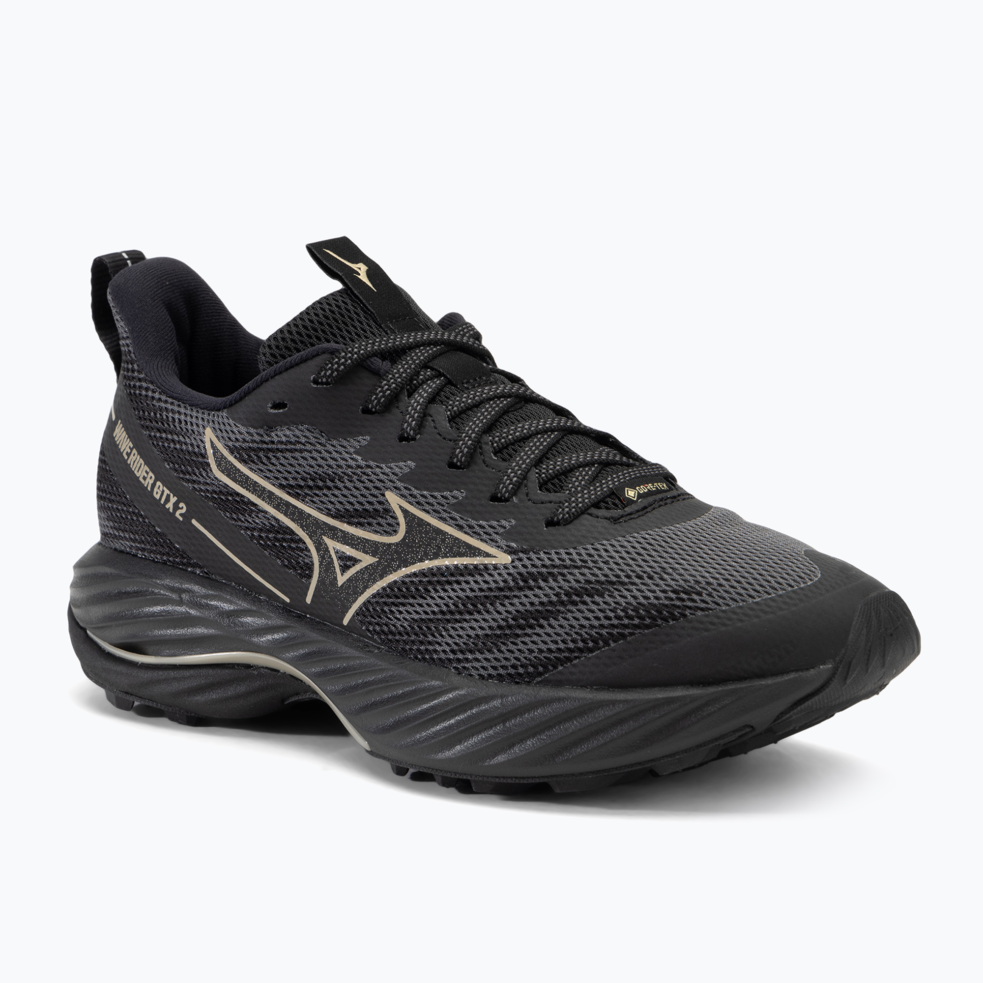 Buty do biegania damskie Mizuno Wave Rider GTX 2 iron gate/ge gold/black | WYSYŁKA W 24H | 30 DNI NA ZWROT