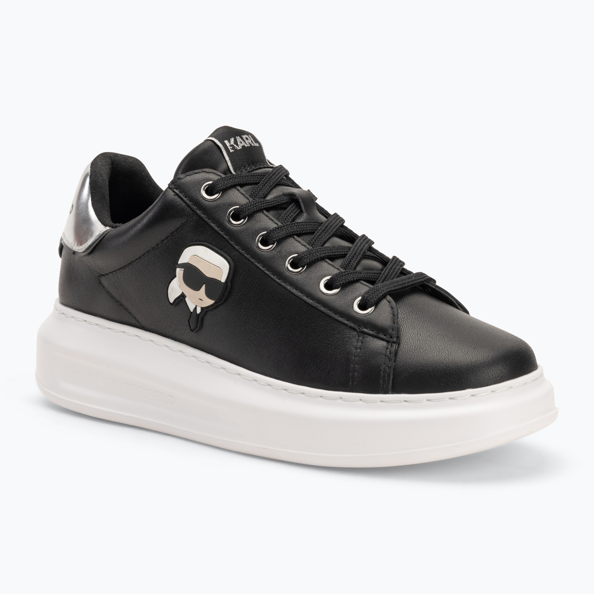 Buty damskie KARL LAGERFELD Kapri Nft Lo Lace black leather 