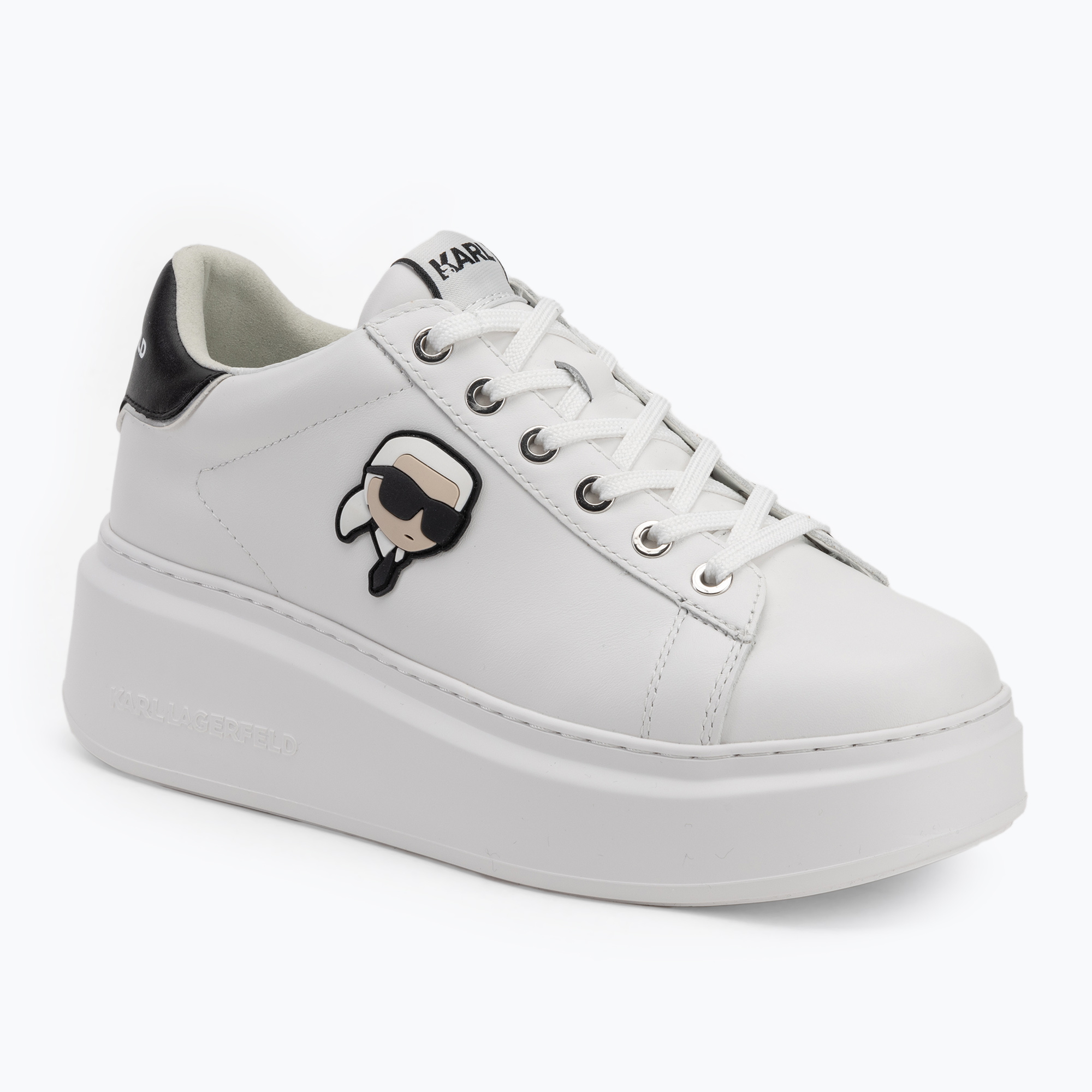 Buty damskie KARL LAGERFELD Anakapri Nft white leather 