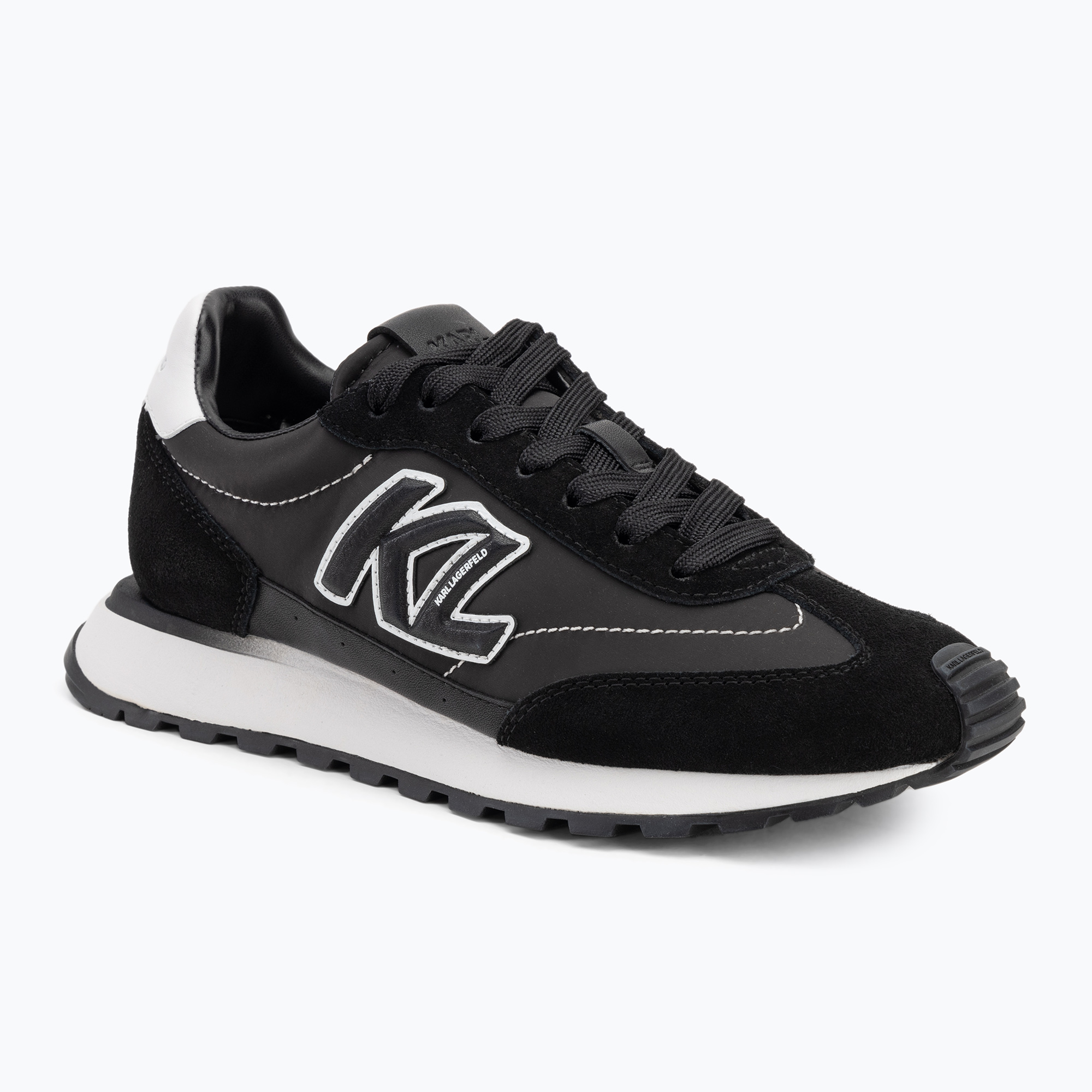 Buty damskie KARL LAGERFELD Kairo Kl Sidetrim black leather/textille 