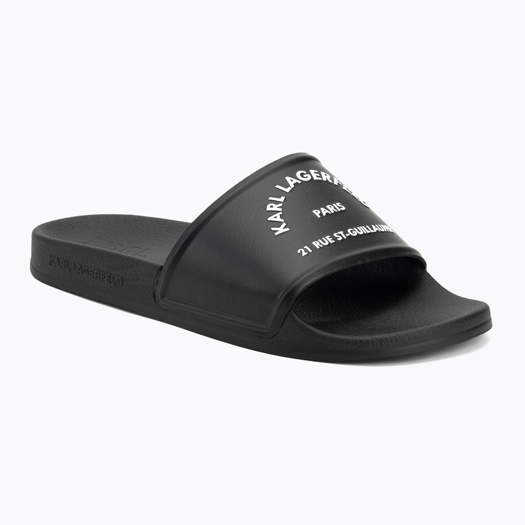 Klapki damskie KARL LAGERFELD Kondo 2.0 Maison black rubber 
