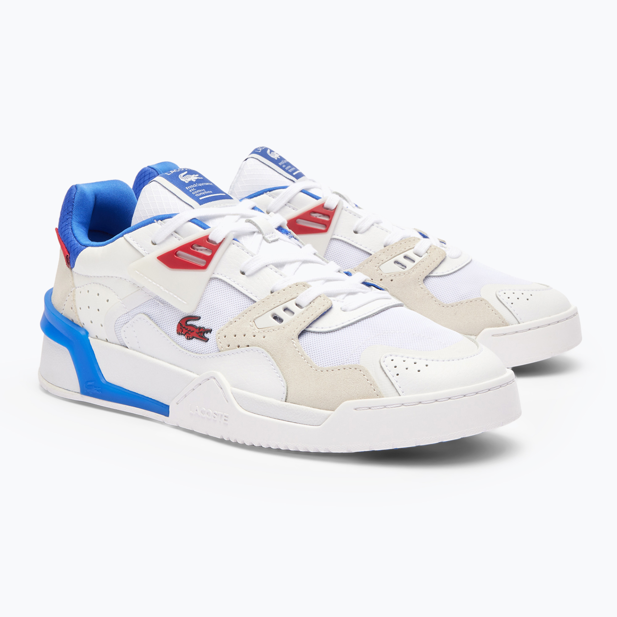 Buty męskie Lacoste LT 125 Contrasted Tongue Leather white/red/blue | WYSYŁKA W 24H | 30 DNI NA ZWROT