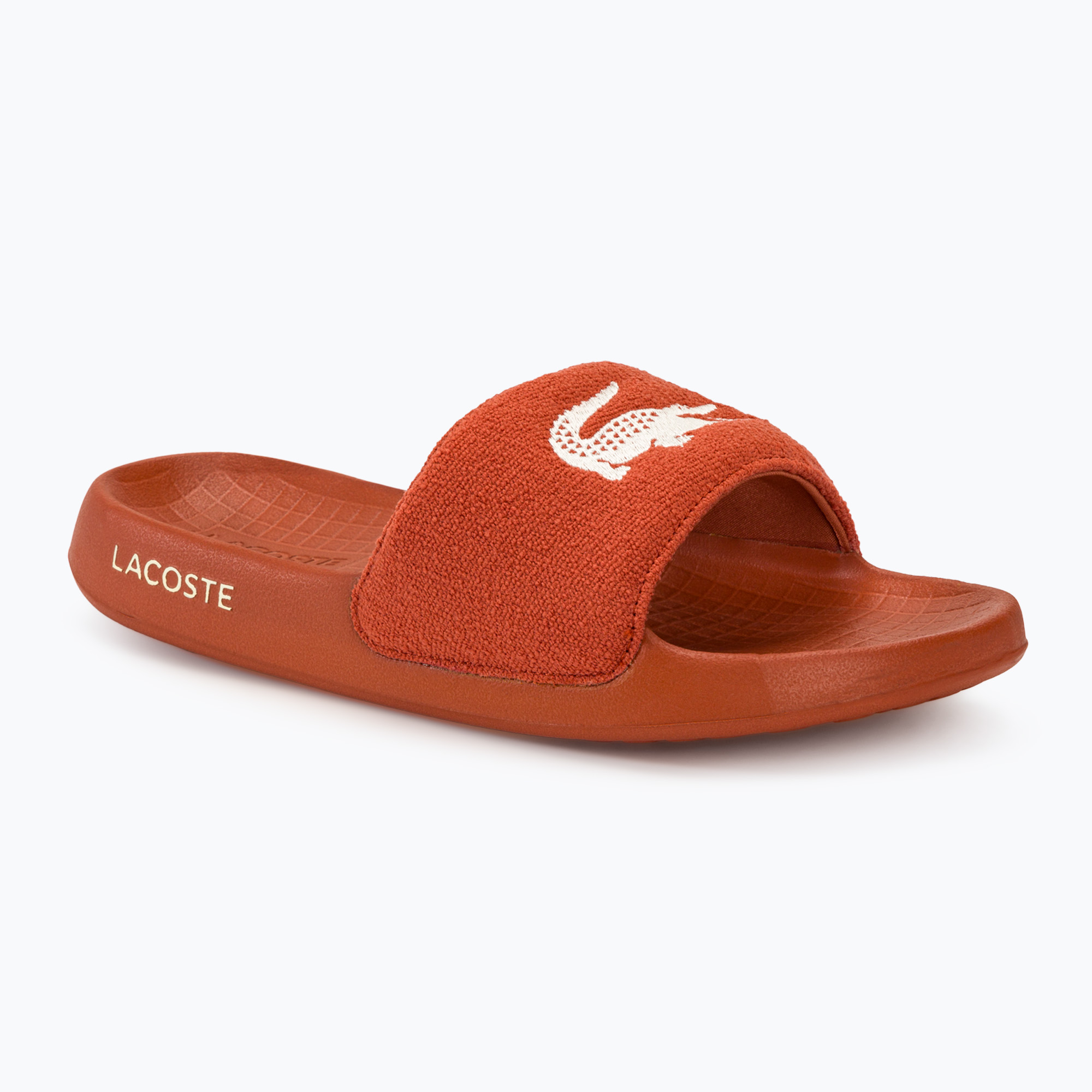 Klapki męskie Lacoste 47CMA0013 dark orange/dark orange 