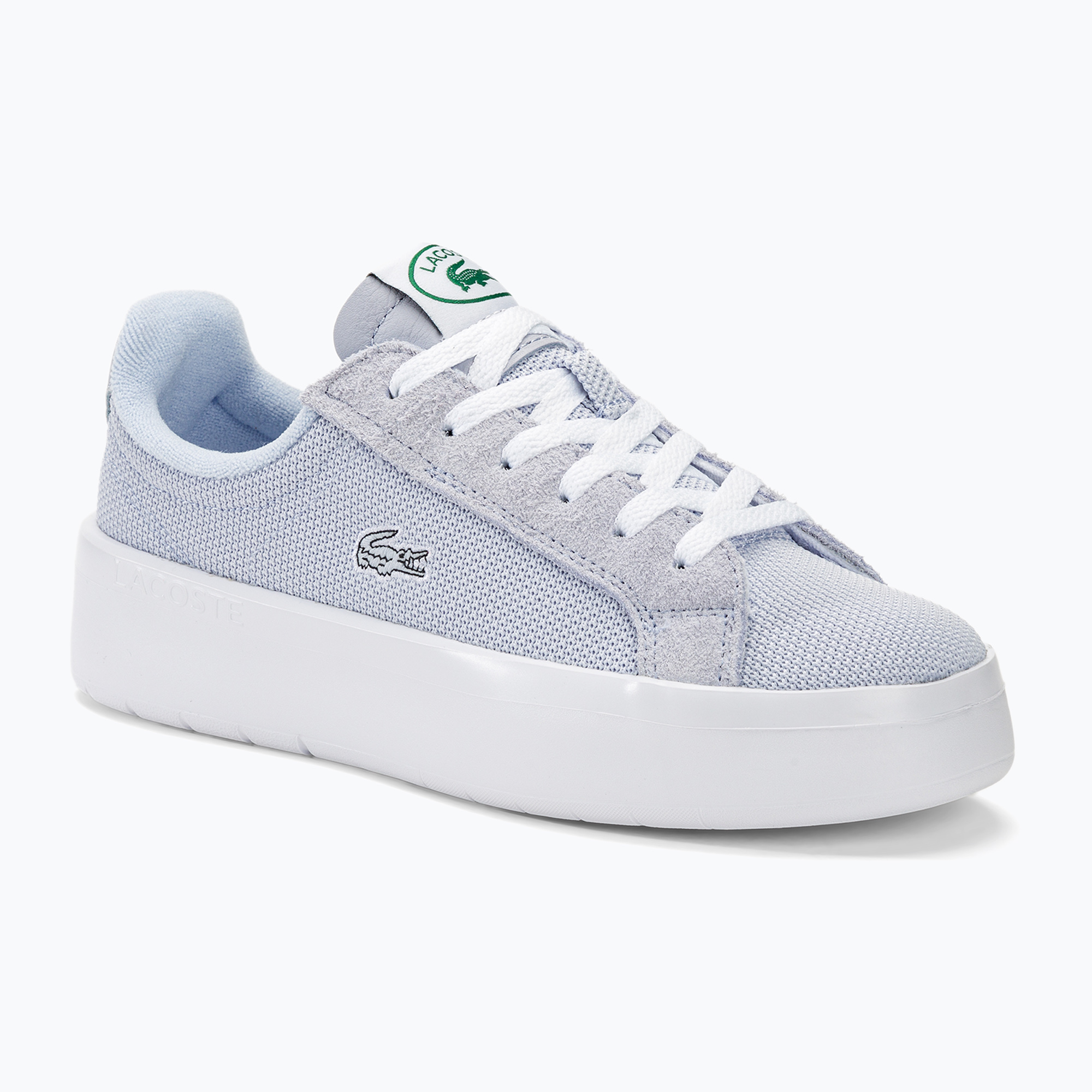 Buty damskie Lacoste Carnaby Platform Lite Textile light blue/white | WYSYŁKA W 24H | 30 DNI NA ZWROT