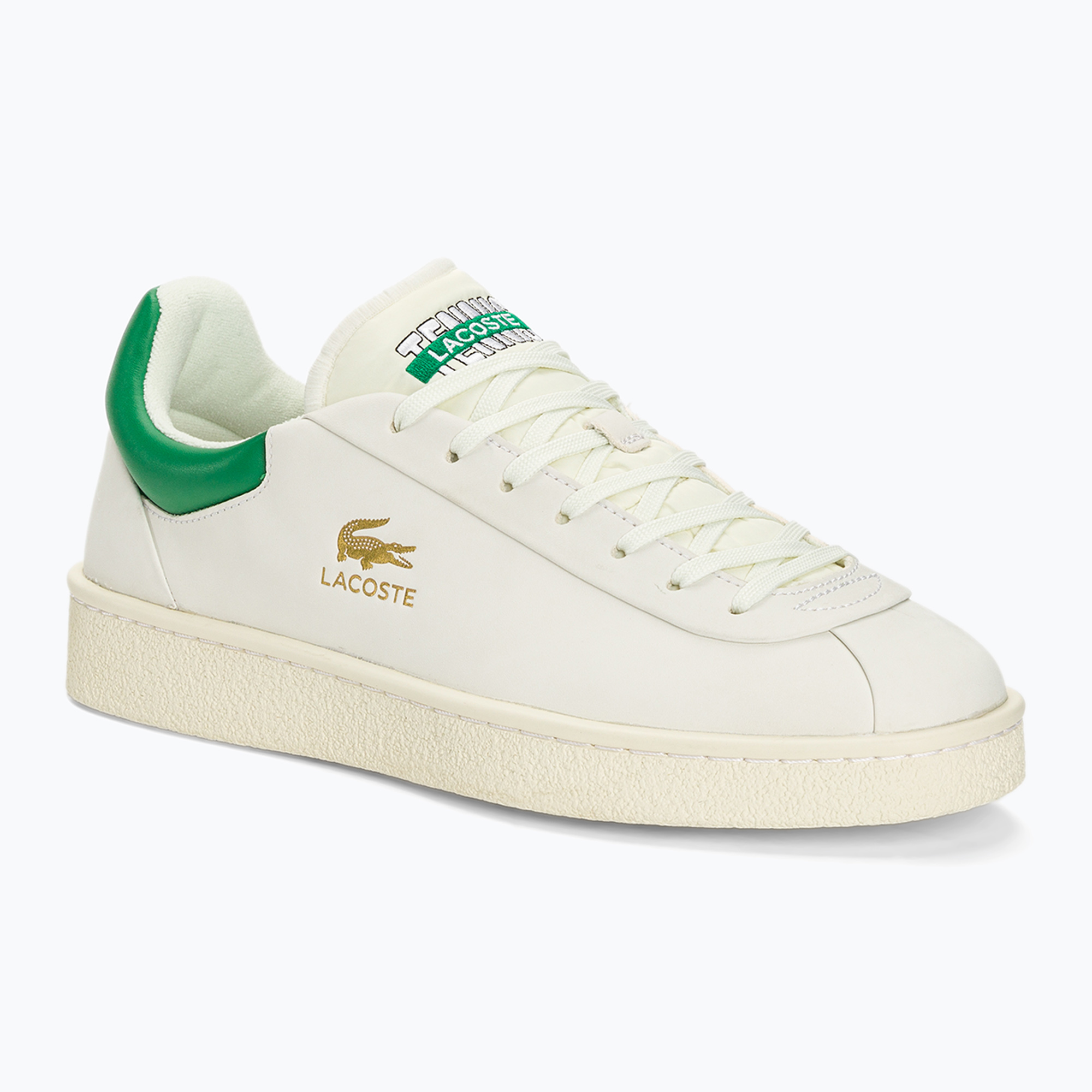 Buty męskie Lacoste Baseshot Premium Leather white/green | WYSYŁKA W 24H | 30 DNI NA ZWROT