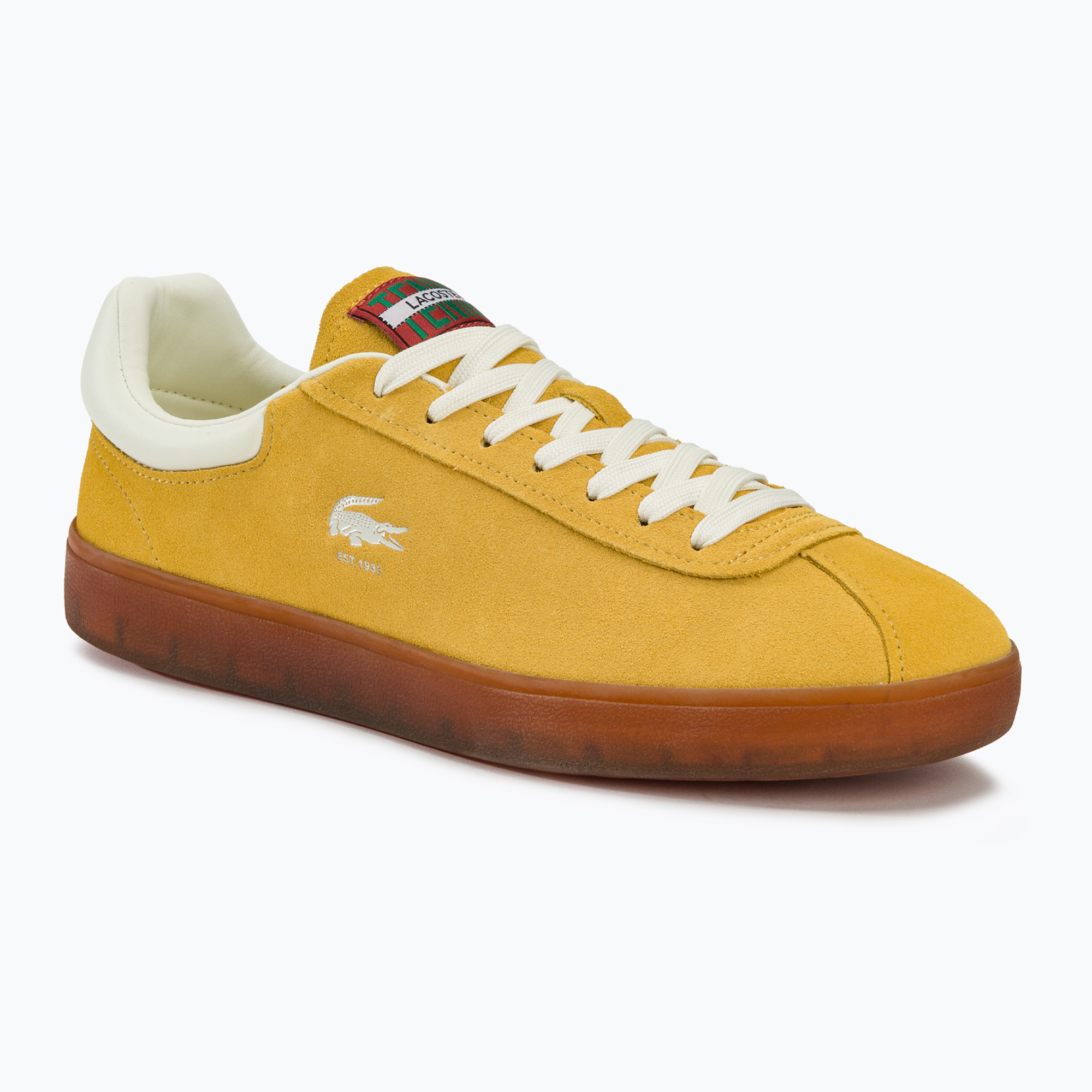 Buty męskie Lacoste Baseshot Leather yellow/gum | WYSYŁKA W 24H | 30 DNI NA ZWROT