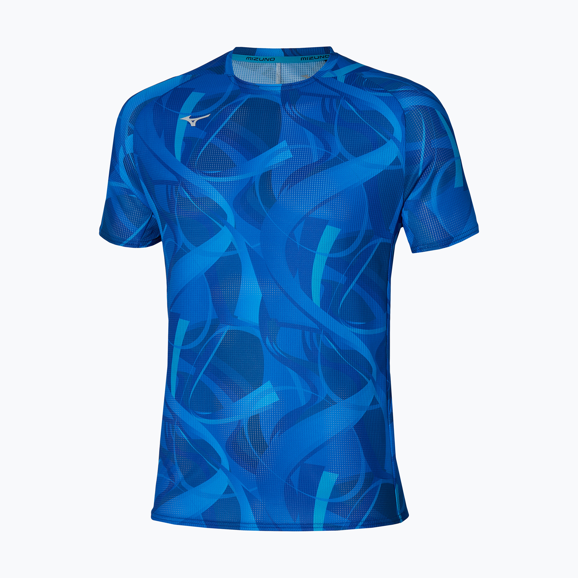 Koszulka męska Mizuno Paris Dryaeroflow Tee multi blue | WYSYŁKA W 24H | 30 DNI NA ZWROT