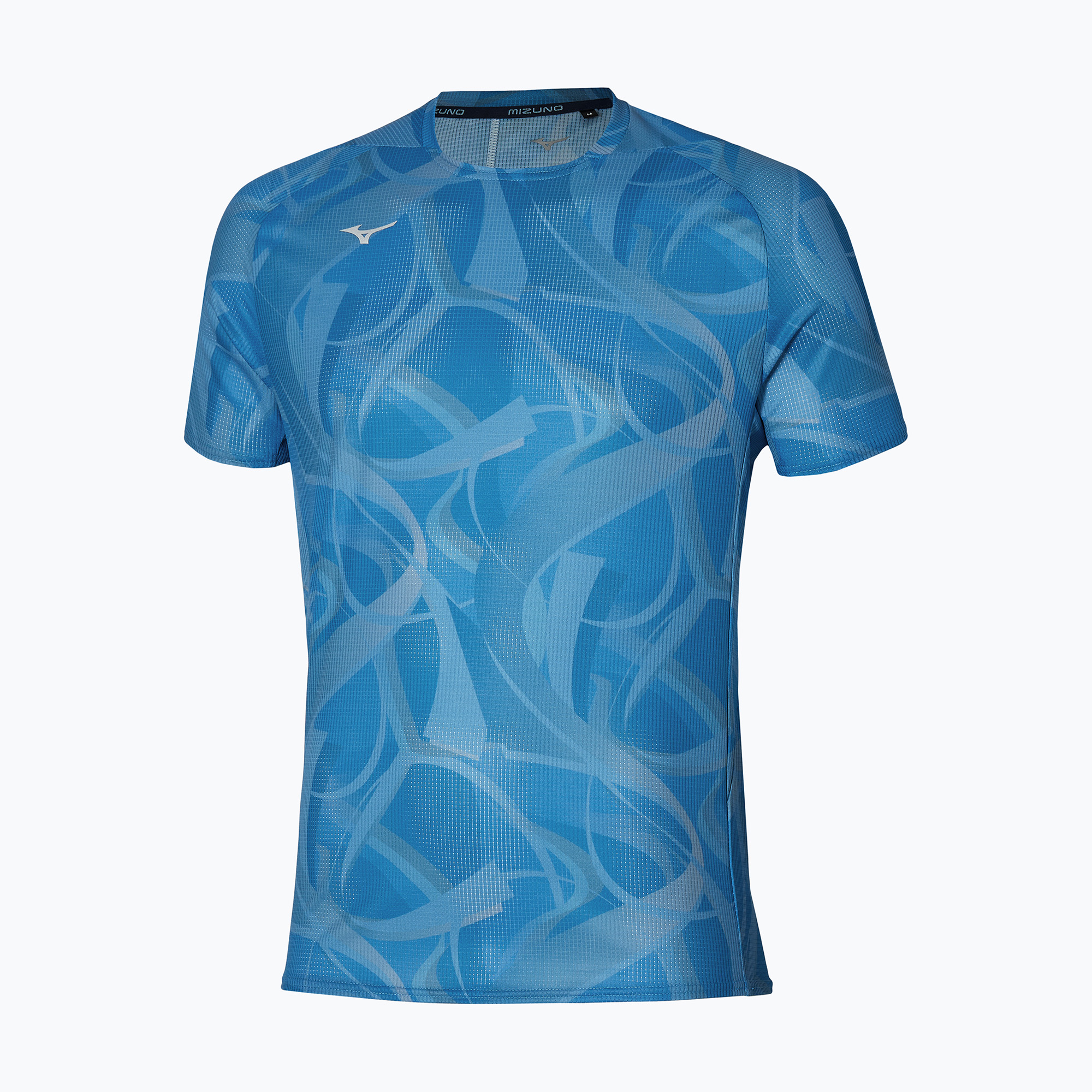 Koszulka męska Mizuno Paris Dryaeroflow Tee parisian blue | WYSYŁKA W 24H | 30 DNI NA ZWROT