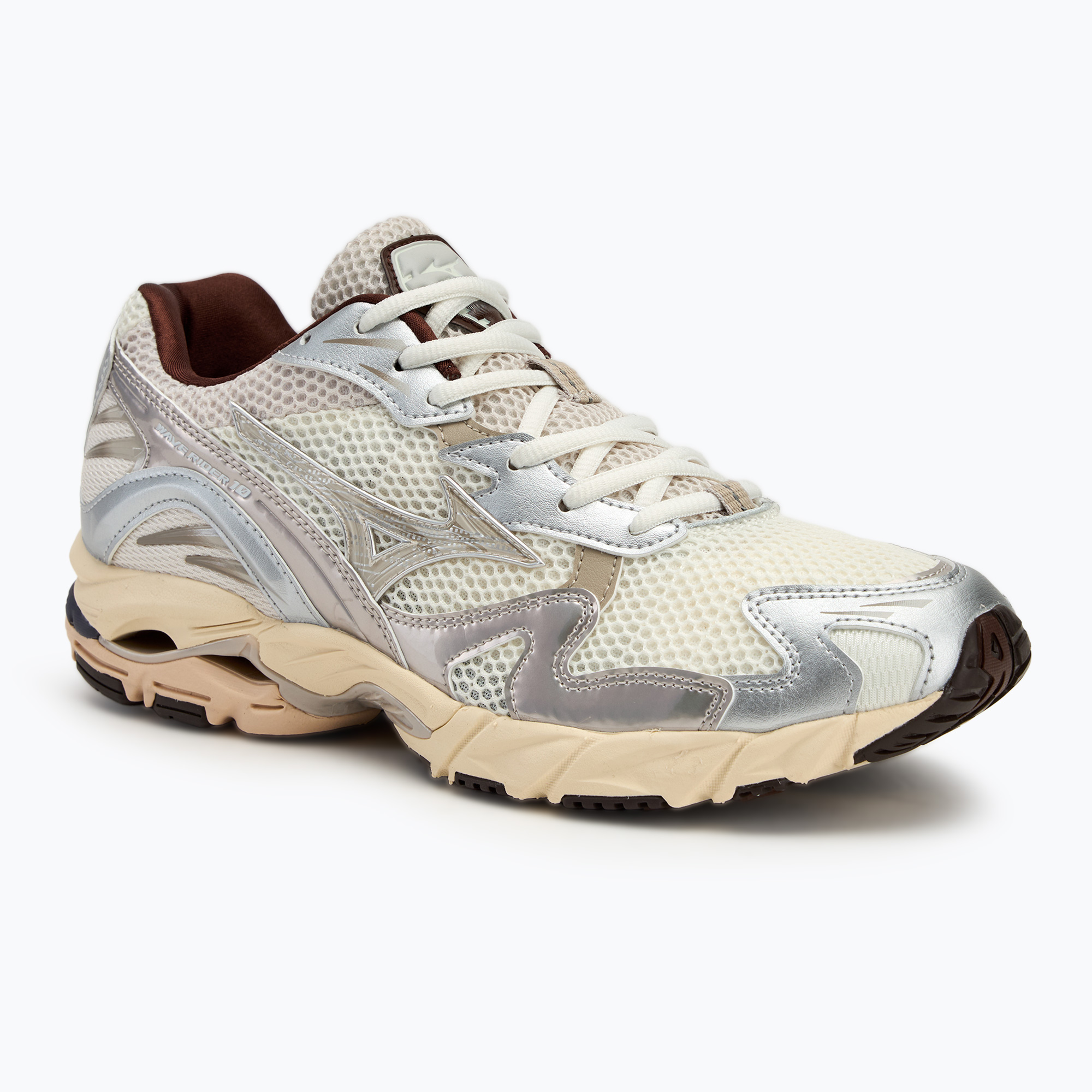 Buty Mizuno Wave Rider 10 mizuno snow white/silver cloud/chicory coffe | WYSYŁKA W 24H | 30 DNI NA ZWROT