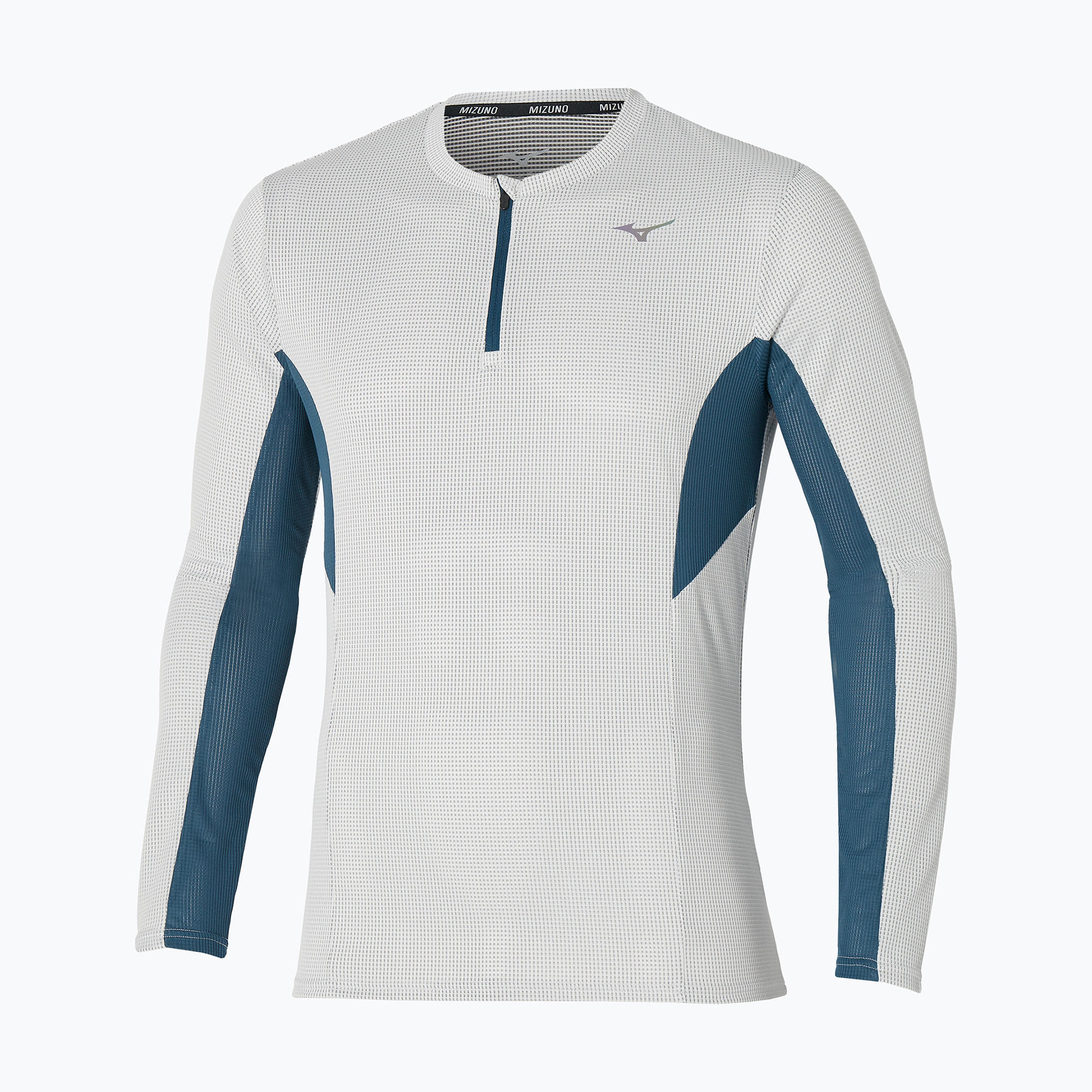 Longsleeve do biegania męski Mizuno Dryaeroflow Half Zip nimbus cloud | WYSYŁKA W 24H | 30 DNI NA ZWROT