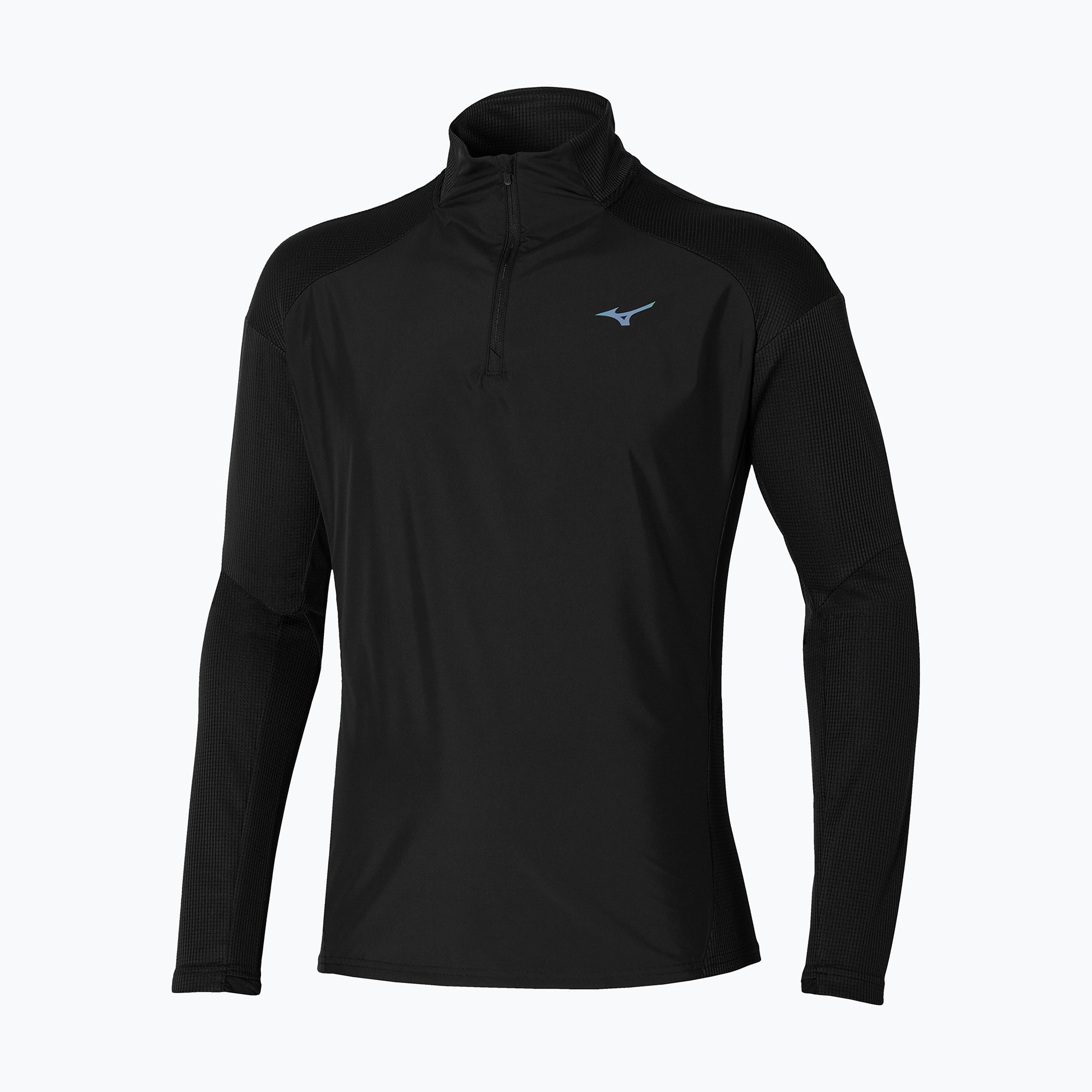 Longsleeve do biegania męski Mizuno Hybrid black | WYSYŁKA W 24H | 30 DNI NA ZWROT