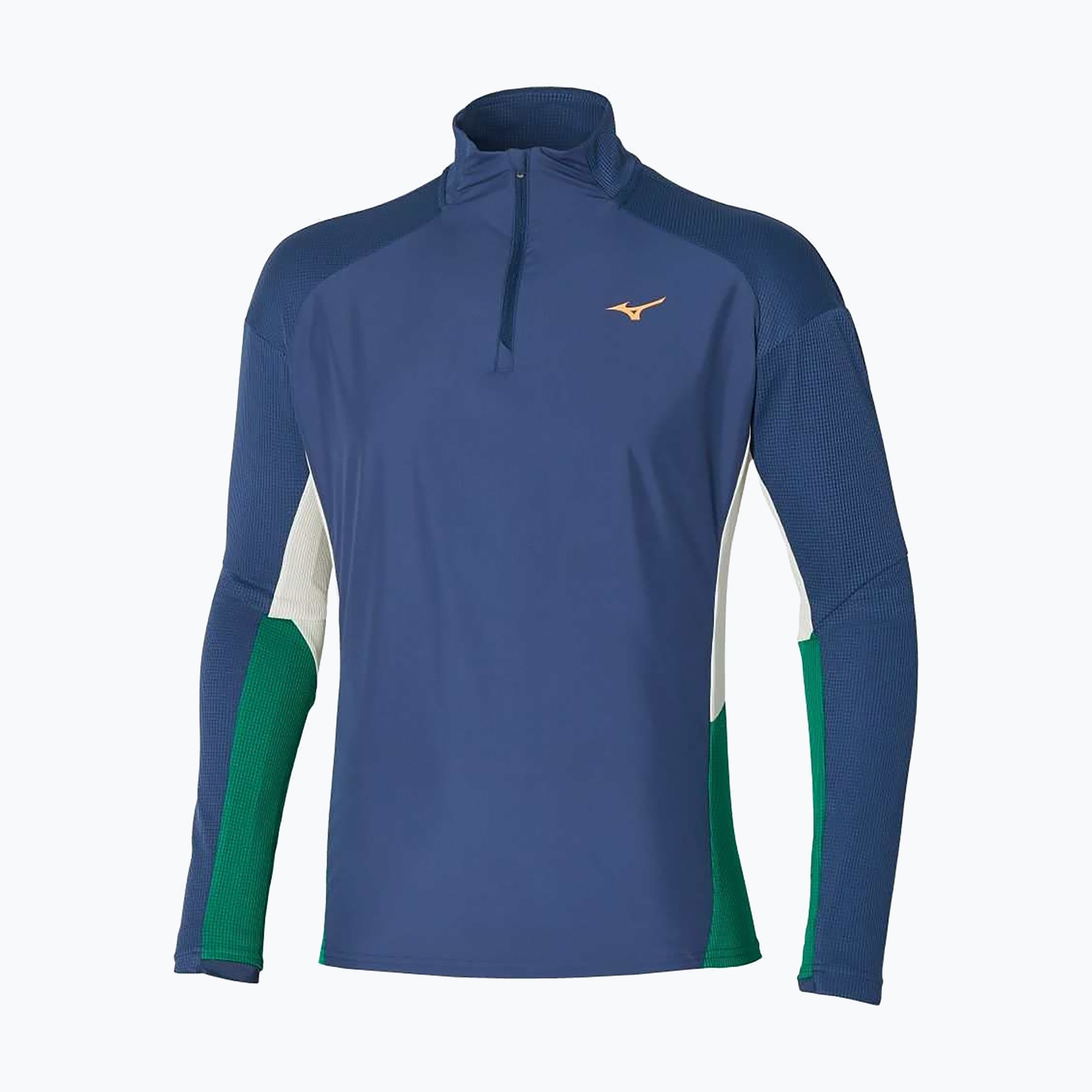 Longsleeve do biegania męski Mizuno Hybrid estate blue | WYSYŁKA W 24H | 30 DNI NA ZWROT