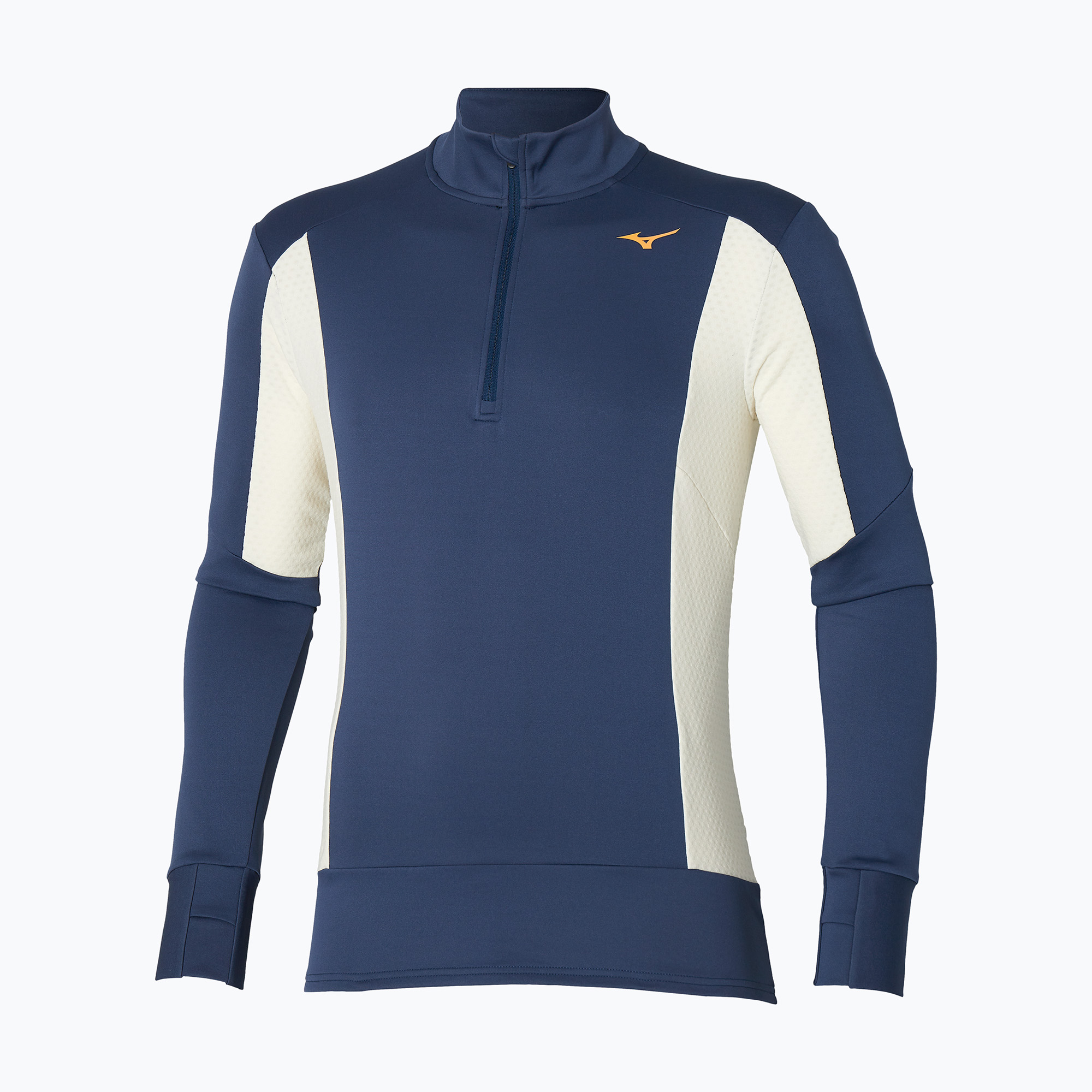 Bluza do biegania męska Mizuno Warmalite Half Zip estate blue | WYSYŁKA W 24H | 30 DNI NA ZWROT