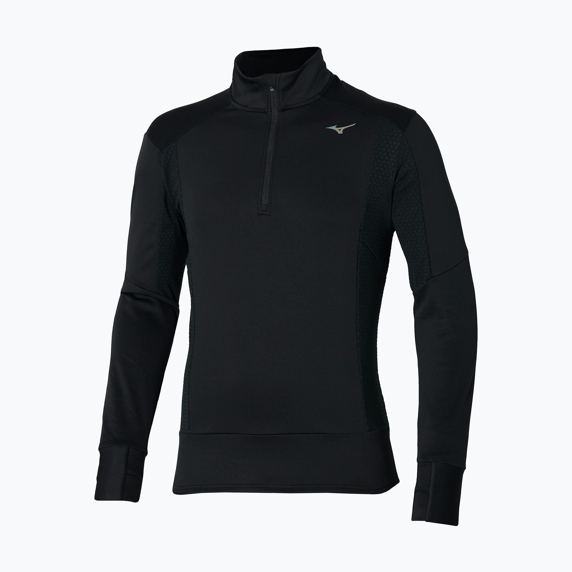 Bluza do biegania męska Mizuno Warmalite Half Zip black | WYSYŁKA W 24H | 30 DNI NA ZWROT