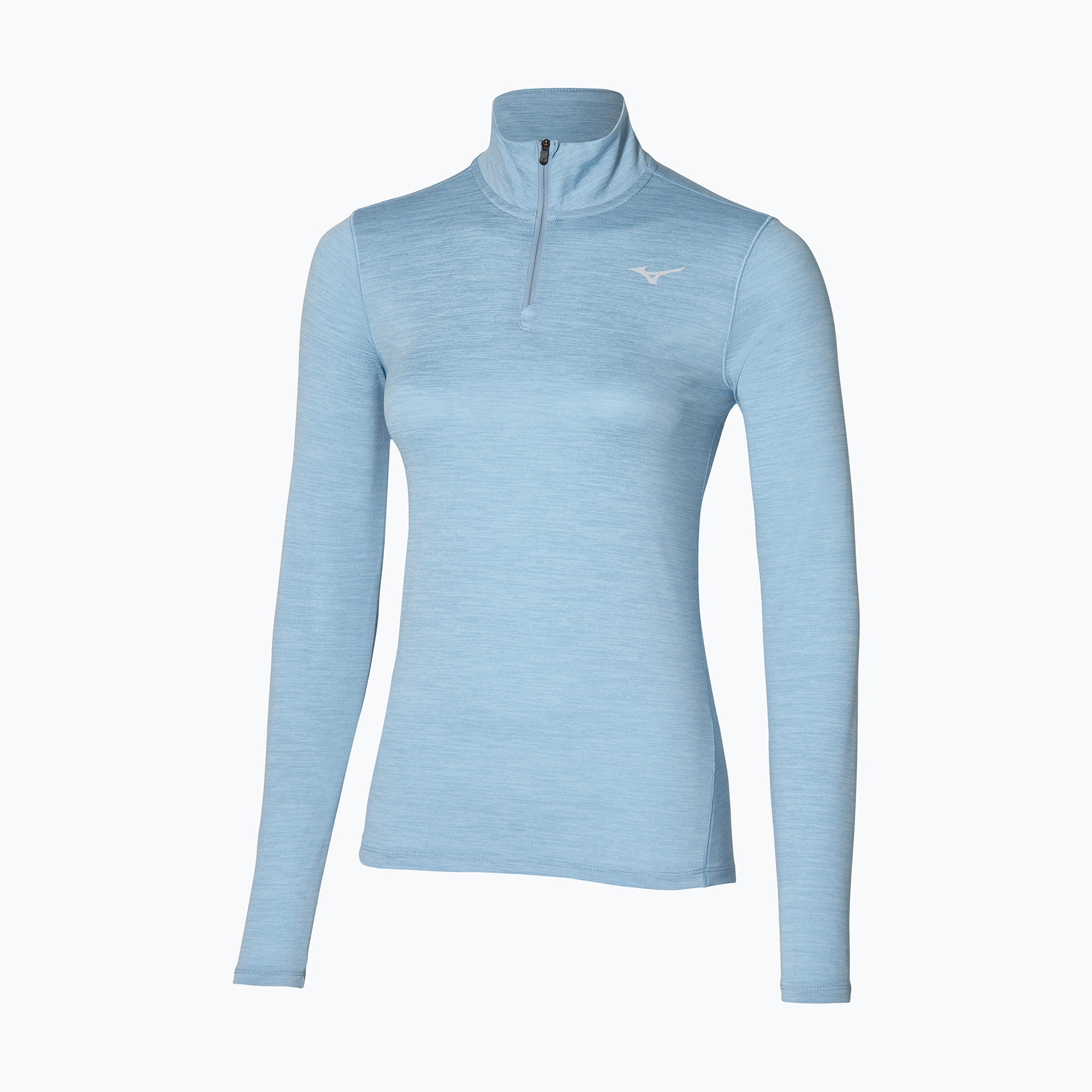 Longsleeve do biegania damski Mizuno Impulse Core Half Zip glacier lake | WYSYŁKA W 24H | 30 DNI NA ZWROT