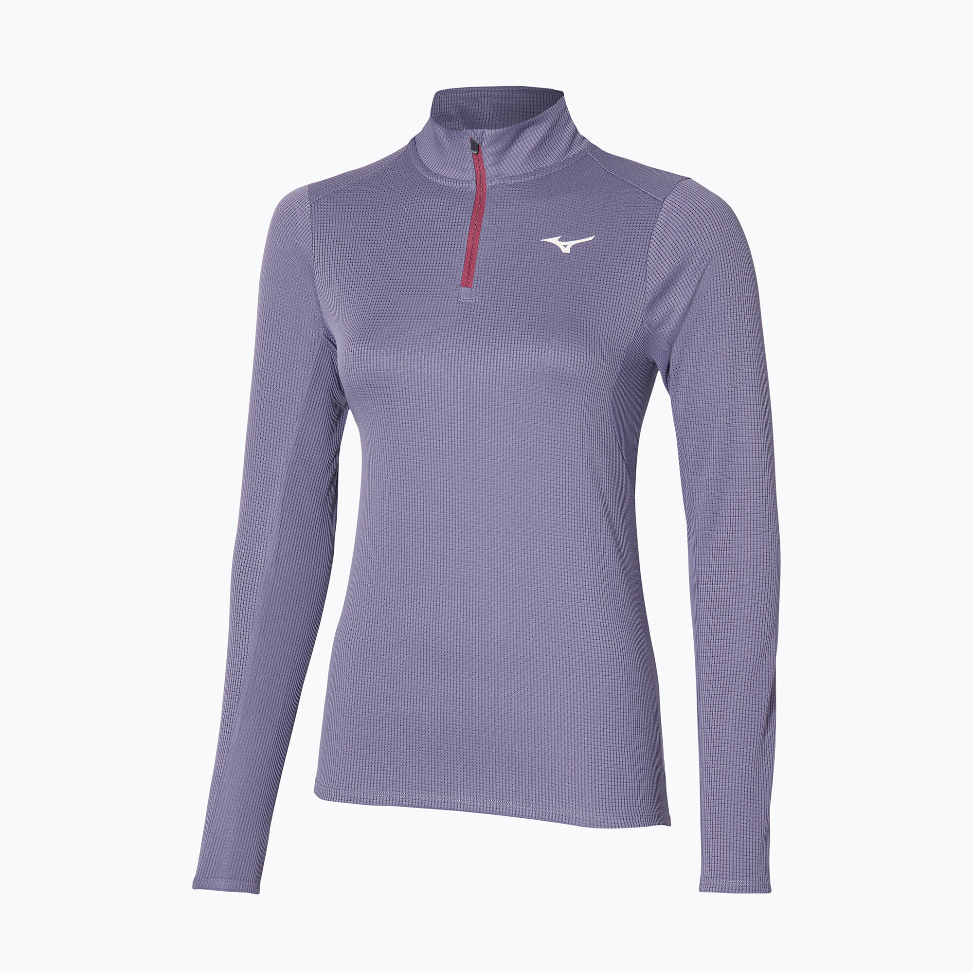 Longsleeve do biegania damski Mizuno Dryaeroflow LS Half Zip cadet | WYSYŁKA W 24H | 30 DNI NA ZWROT