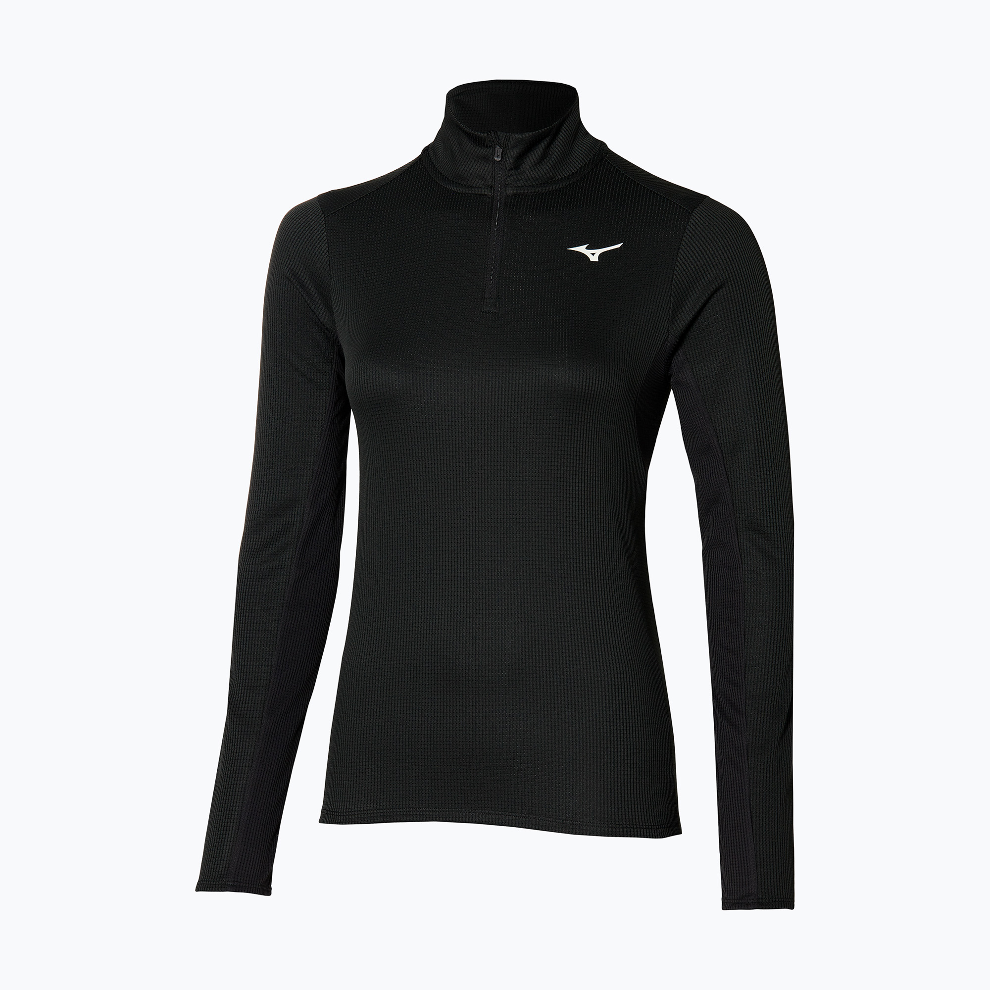 Longsleeve do biegania damski Mizuno Dryaeroflow LS Half Zip black | WYSYŁKA W 24H | 30 DNI NA ZWROT