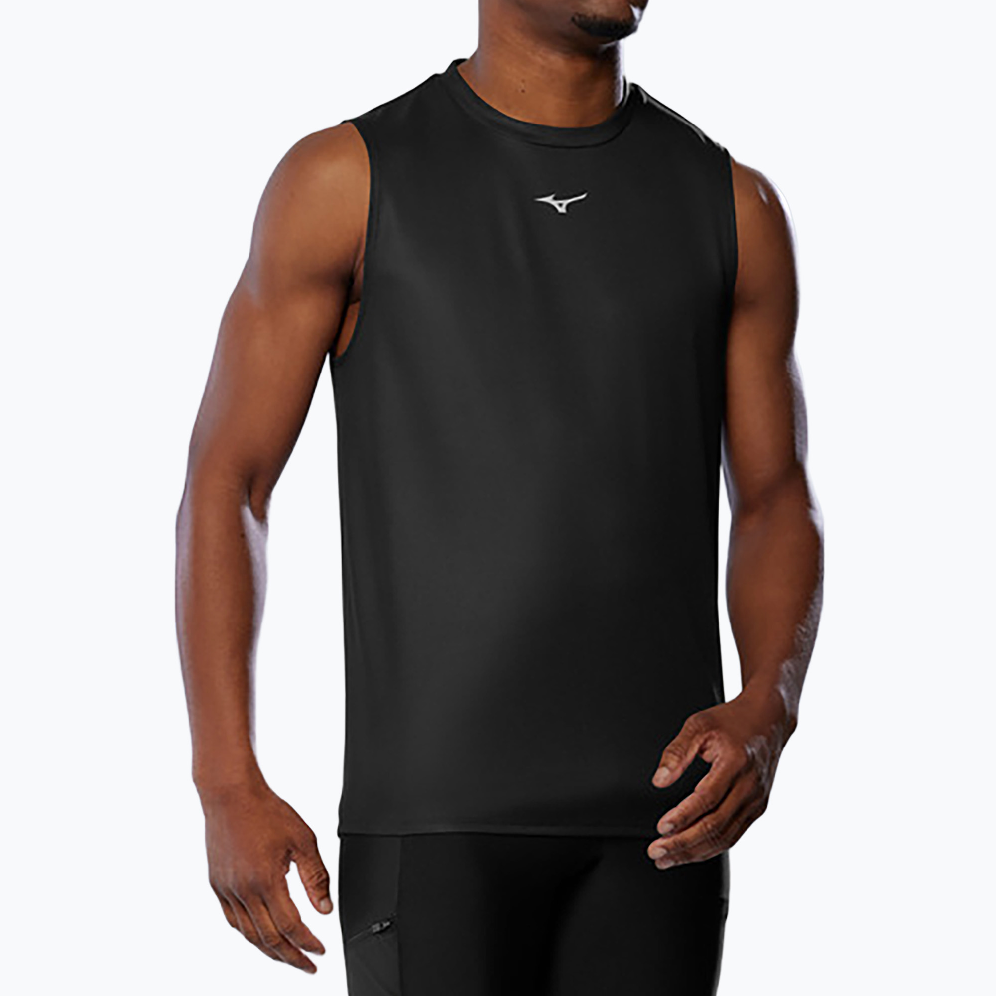 Koszulka do biegania męska Mizuno Core Graphic Sleeveless black oni 