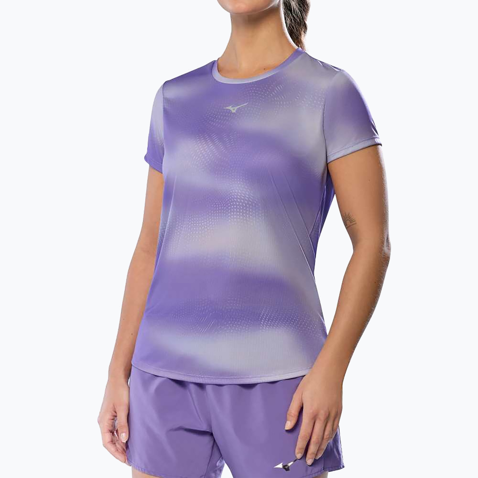 Koszulka do biegania damska Mizuno Core Graphic Tee thistle 