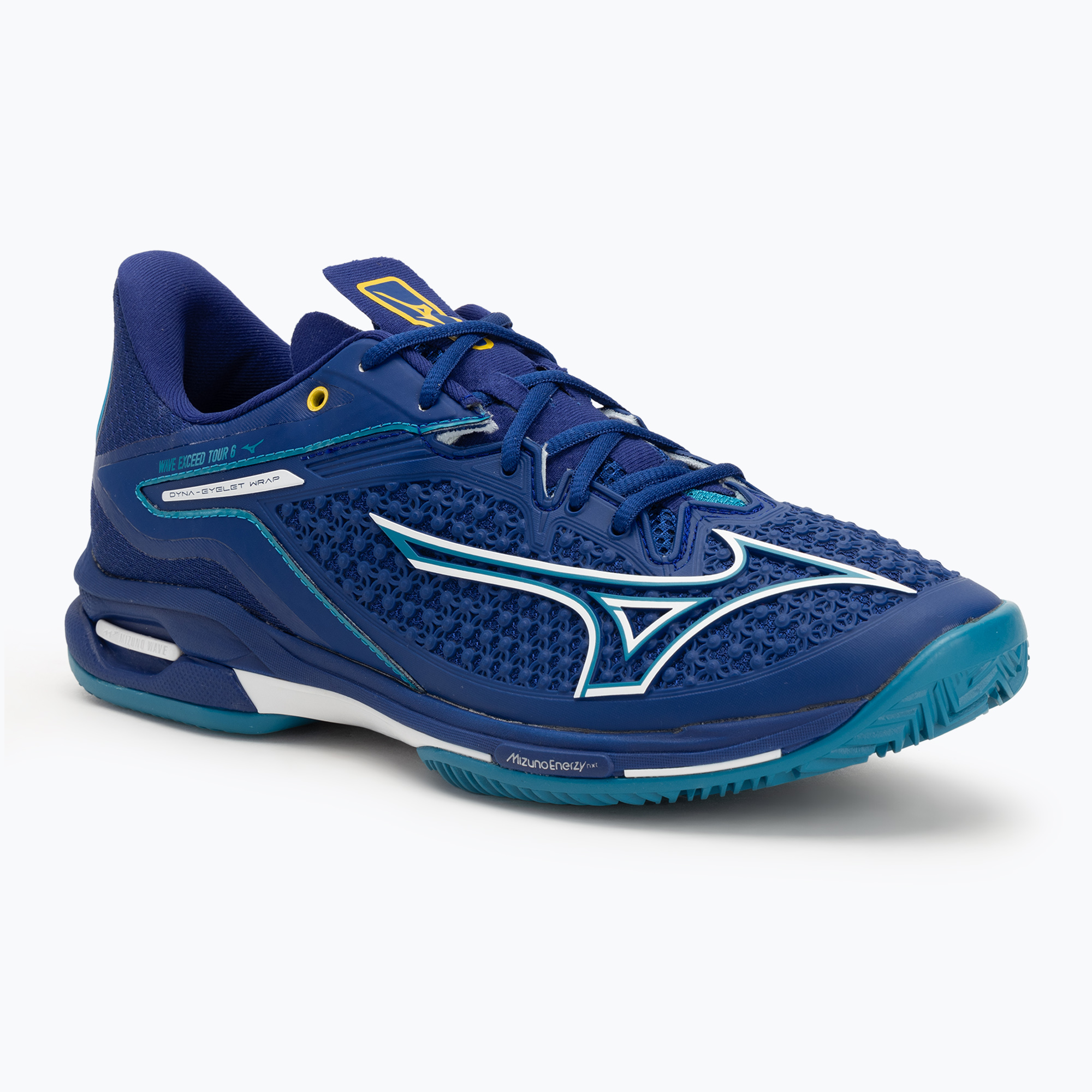 Buty do tenisa męskie Mizuno Wave Exceed Tour 6 CC bellwether blue/ white/ fjord blue | WYSYŁKA W 24H | 30 DNI NA ZWROT