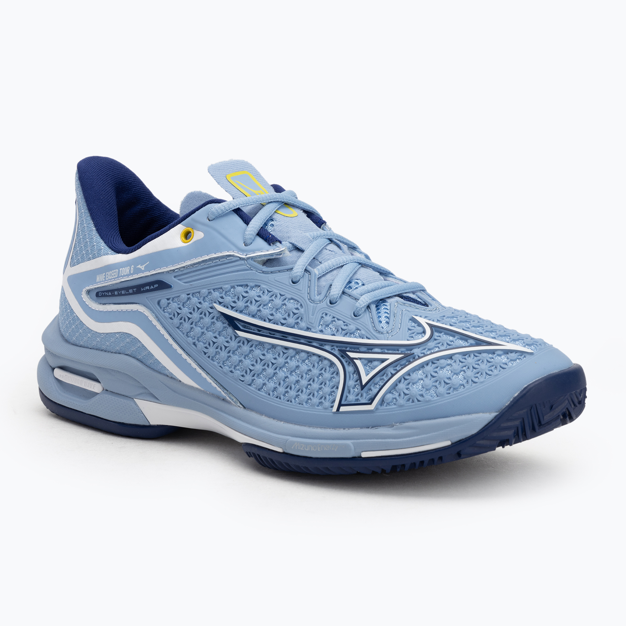 Buty do tenisa damskie Mizuno Wave Exceed Tour 6 CC bel air blue/ bellwether blue/ white 