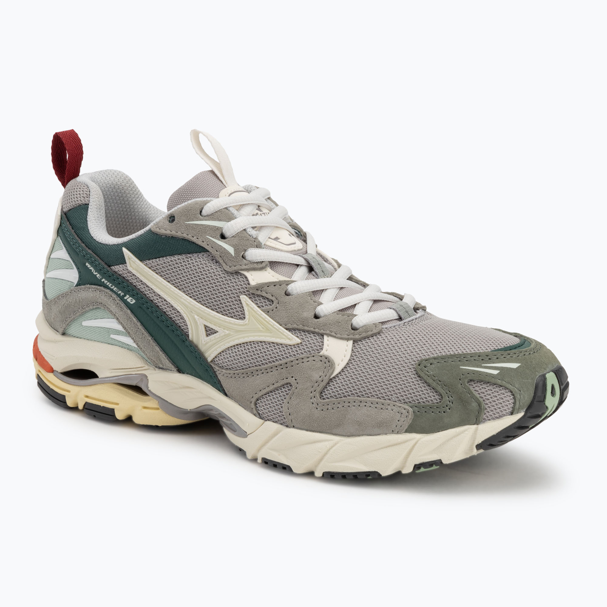 Buty męskie Mizuno Wave Rider 10 Premium opal gray/pristine/bistro green 