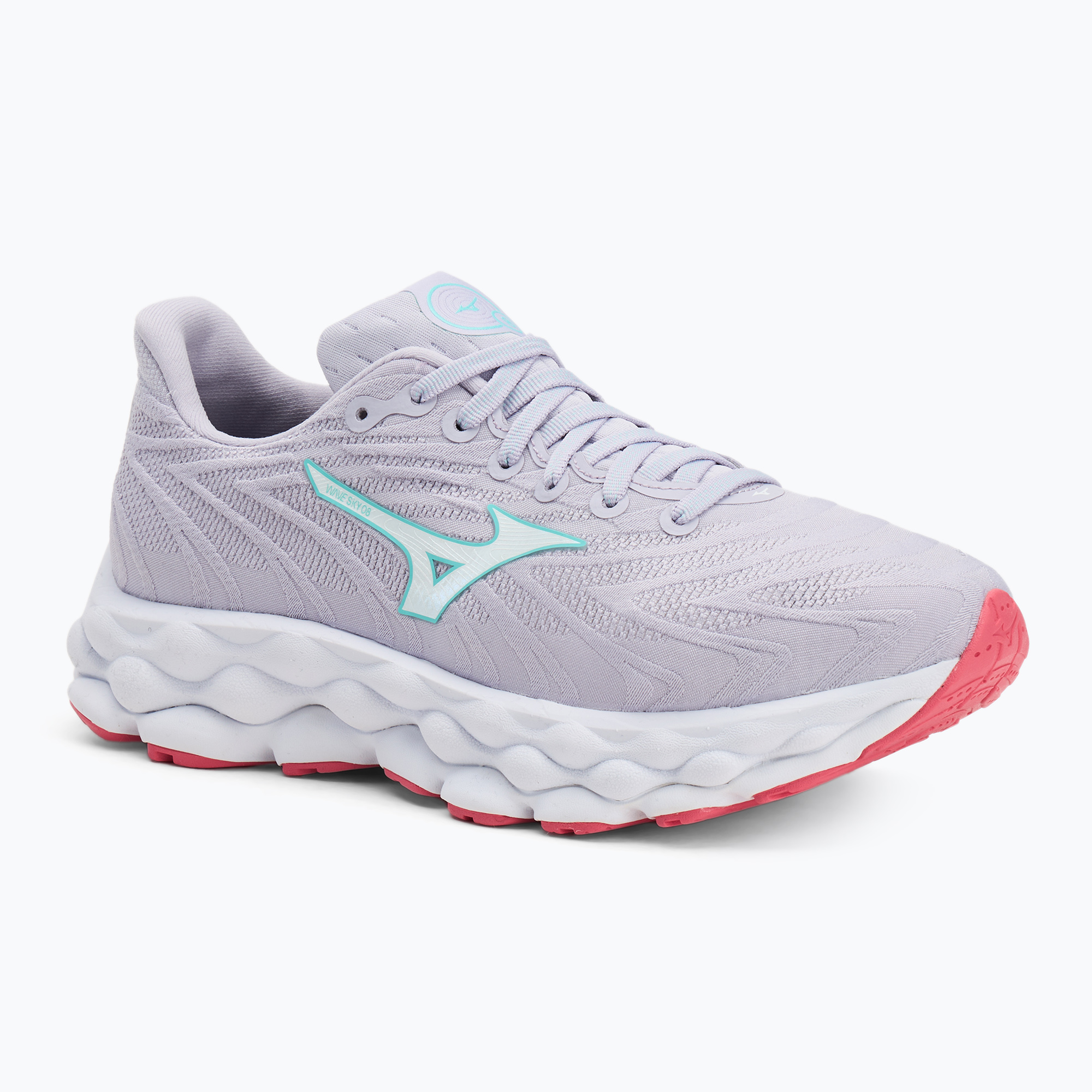 Buty do biegania damskie Mizuno Wave Sky 8 thistle/white/ camellia rose | WYSYŁKA W 24H | 30 DNI NA ZWROT