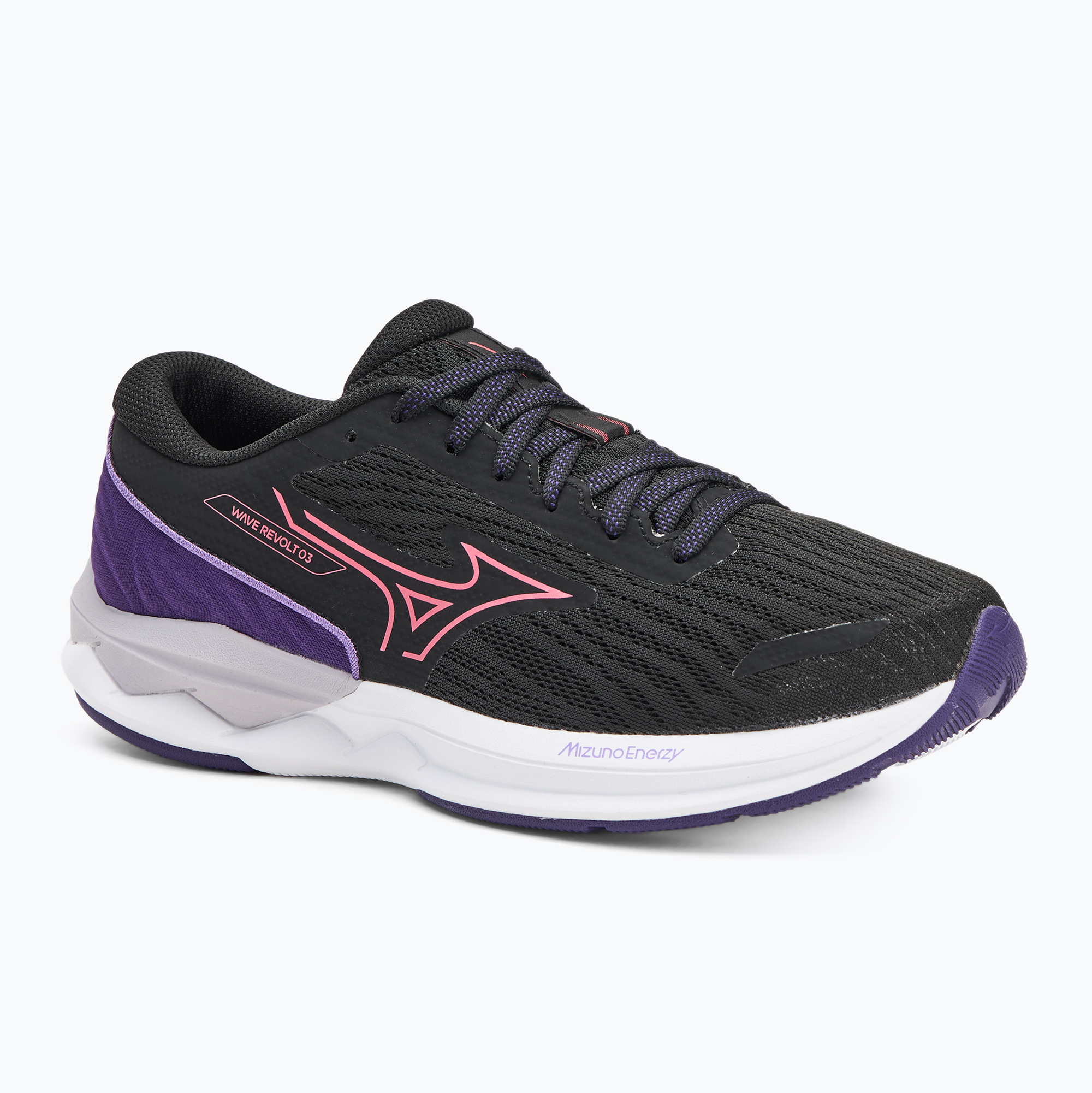 Buty do biegania damskie Mizuno Wave Revolt 3 black/camellia rose/violet indigo | WYSYŁKA W 24H | 30 DNI NA ZWROT