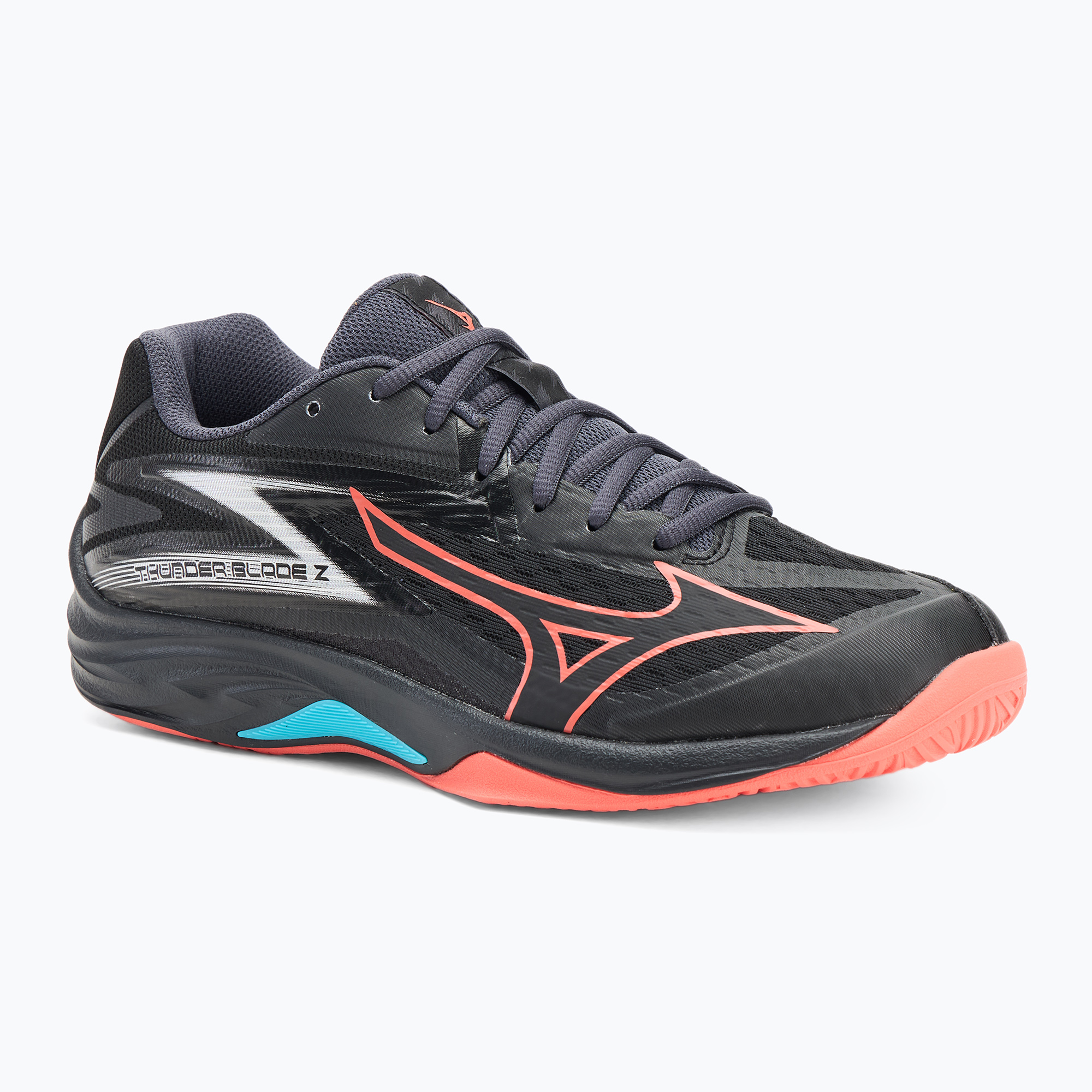 Buty do siatkówki Mizuno Thunder Blade Z black/neon flame/peacock blue | WYSYŁKA W 24H | 30 DNI NA ZWROT