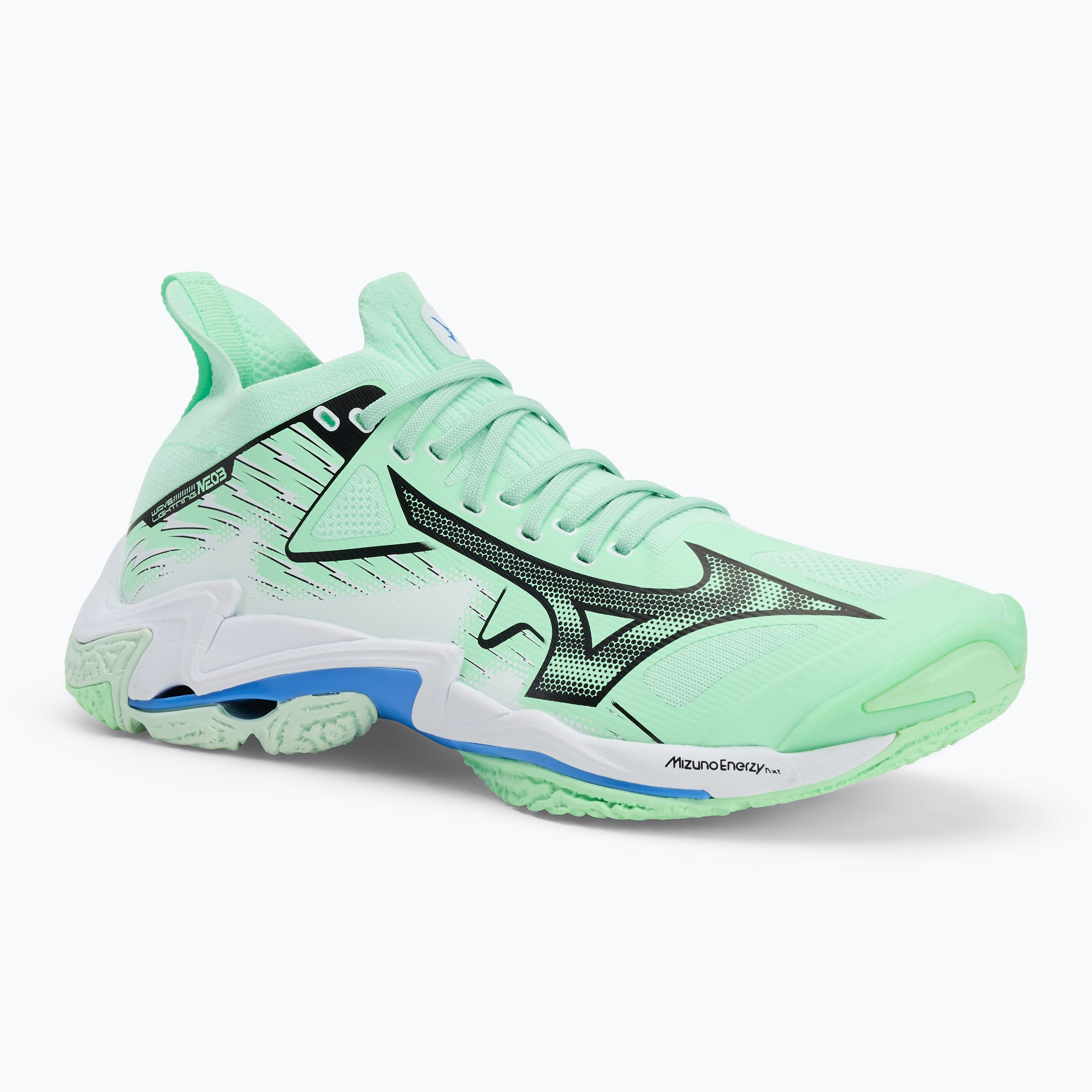 Buty do siatkówki Mizuno Wave Lightning Neo 3 neo mint/black/frontier blue | WYSYŁKA W 24H | 30 DNI NA ZWROT