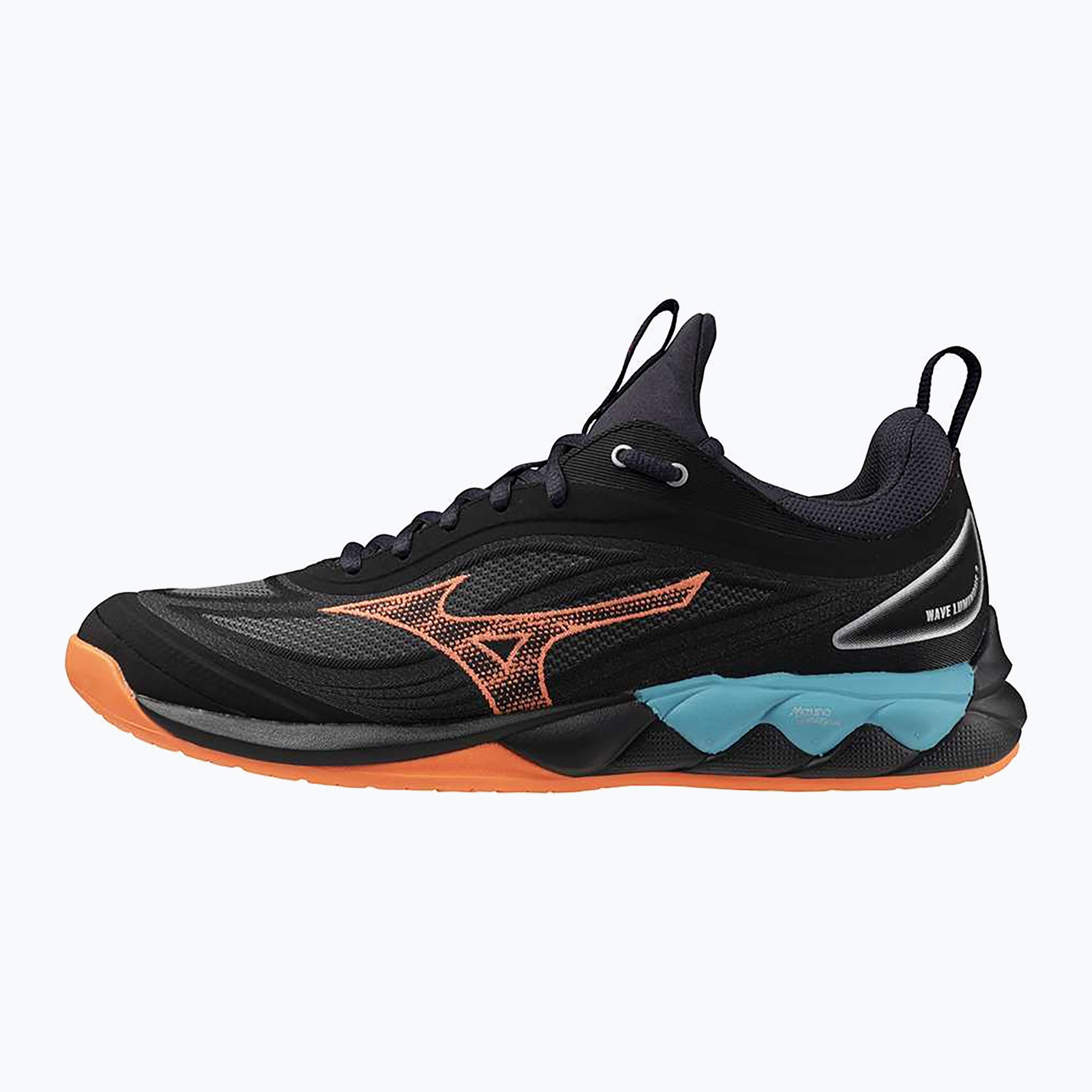 Buty do siatkówki Mizuno Wave Luminous 3 black/neon flame/peacock blue | WYSYŁKA W 24H | 30 DNI NA ZWROT