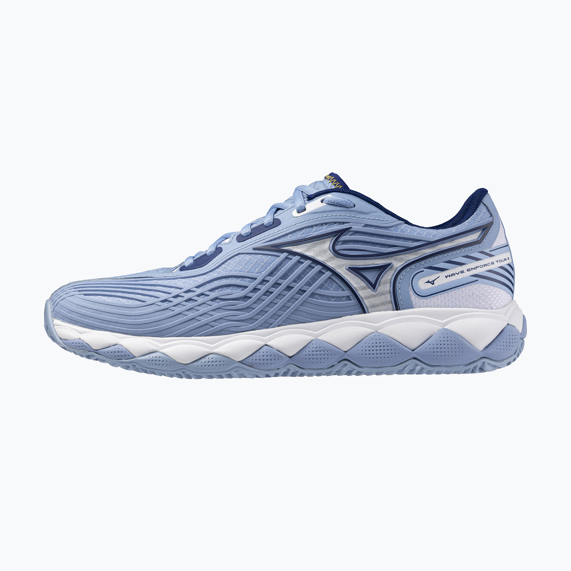 Buty do tenisa damskie Mizuno Wave Enforce Tour 2 CC bel air blue/ white/ bellwether blue | WYSYŁKA W 24H | 30 DNI NA ZWROT